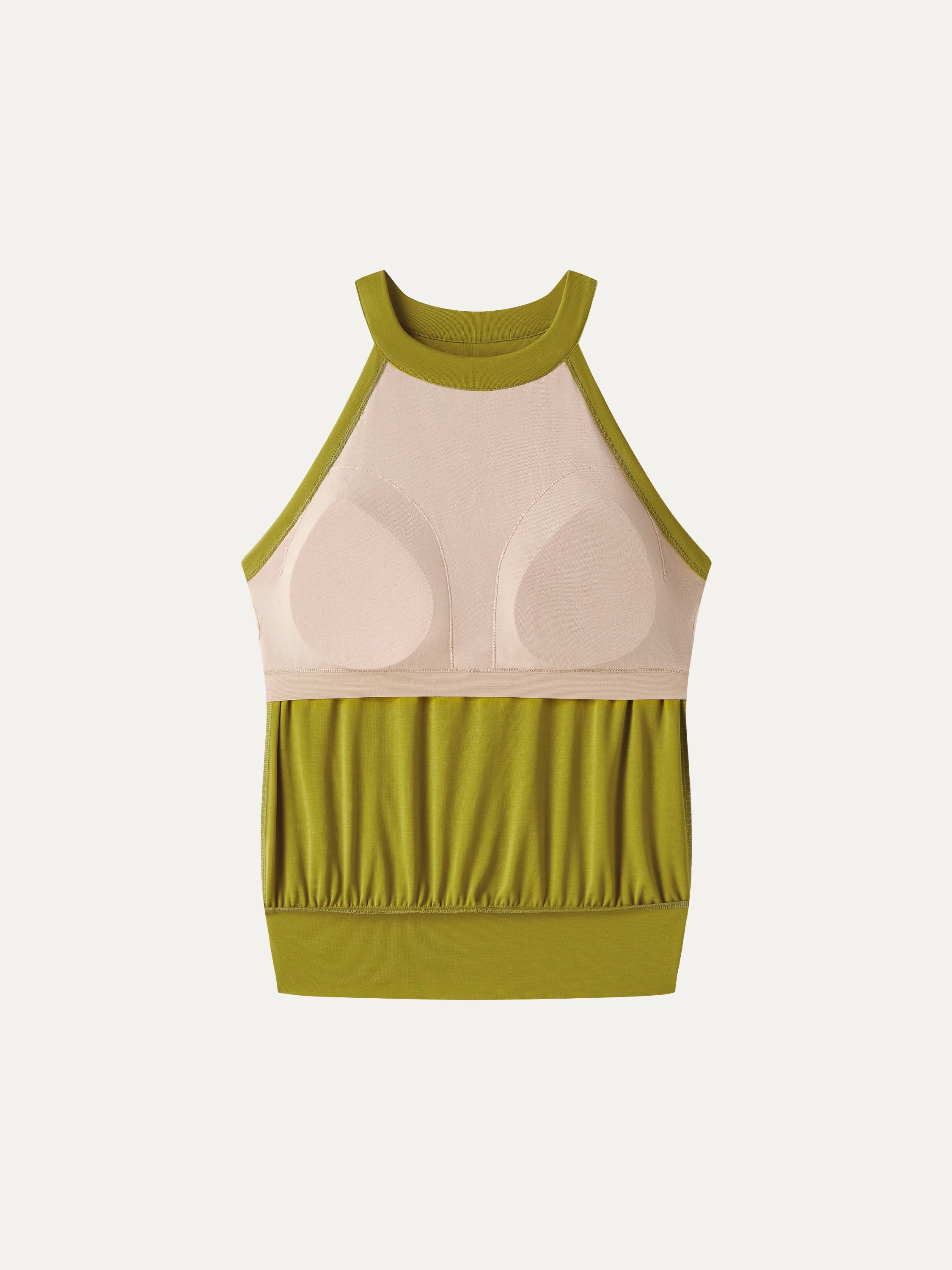 Halter Neck Banded Hem Bra Tank Bra Top - Image 8