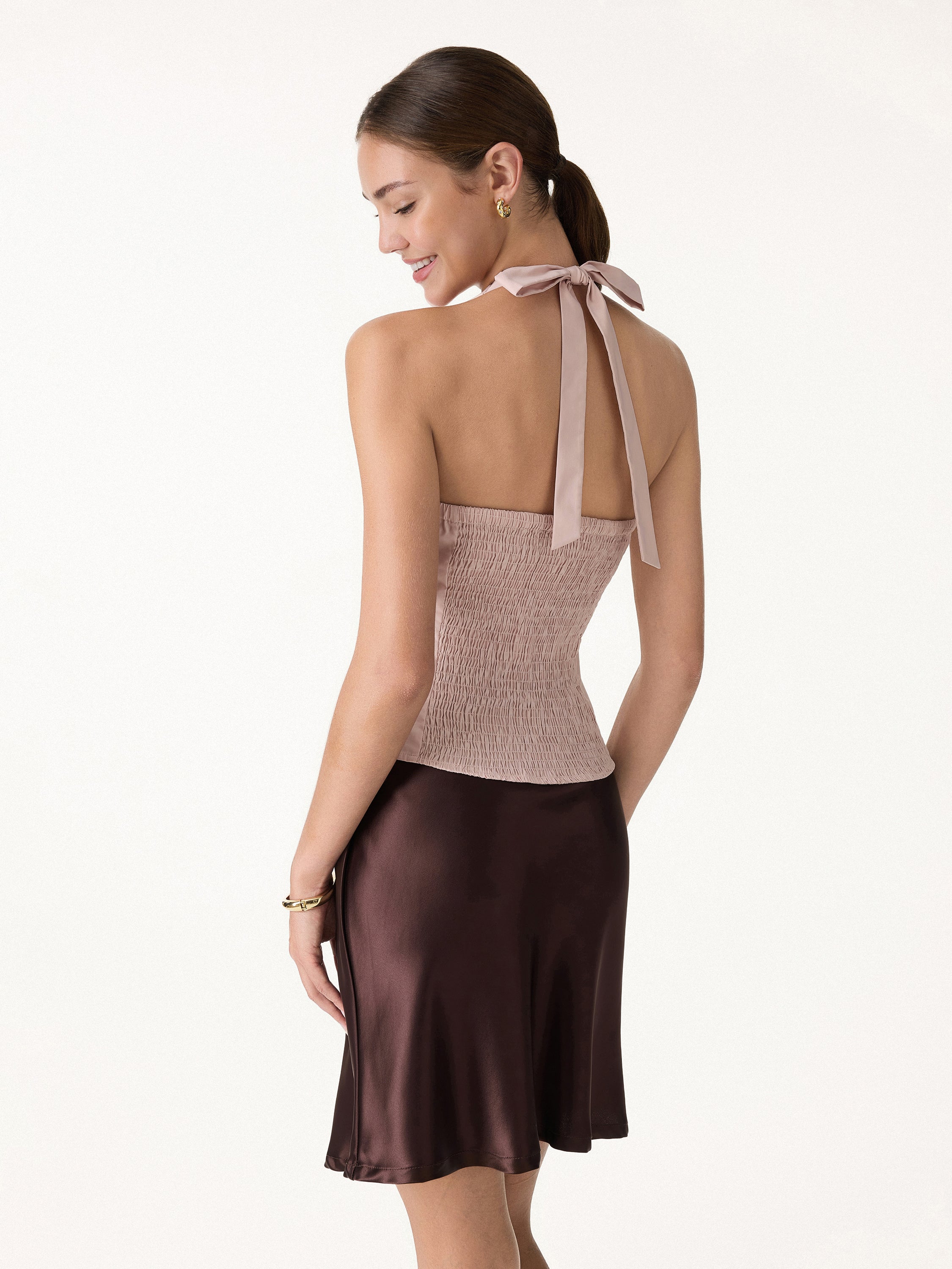 Halter Neck Smocked Top - Image 2