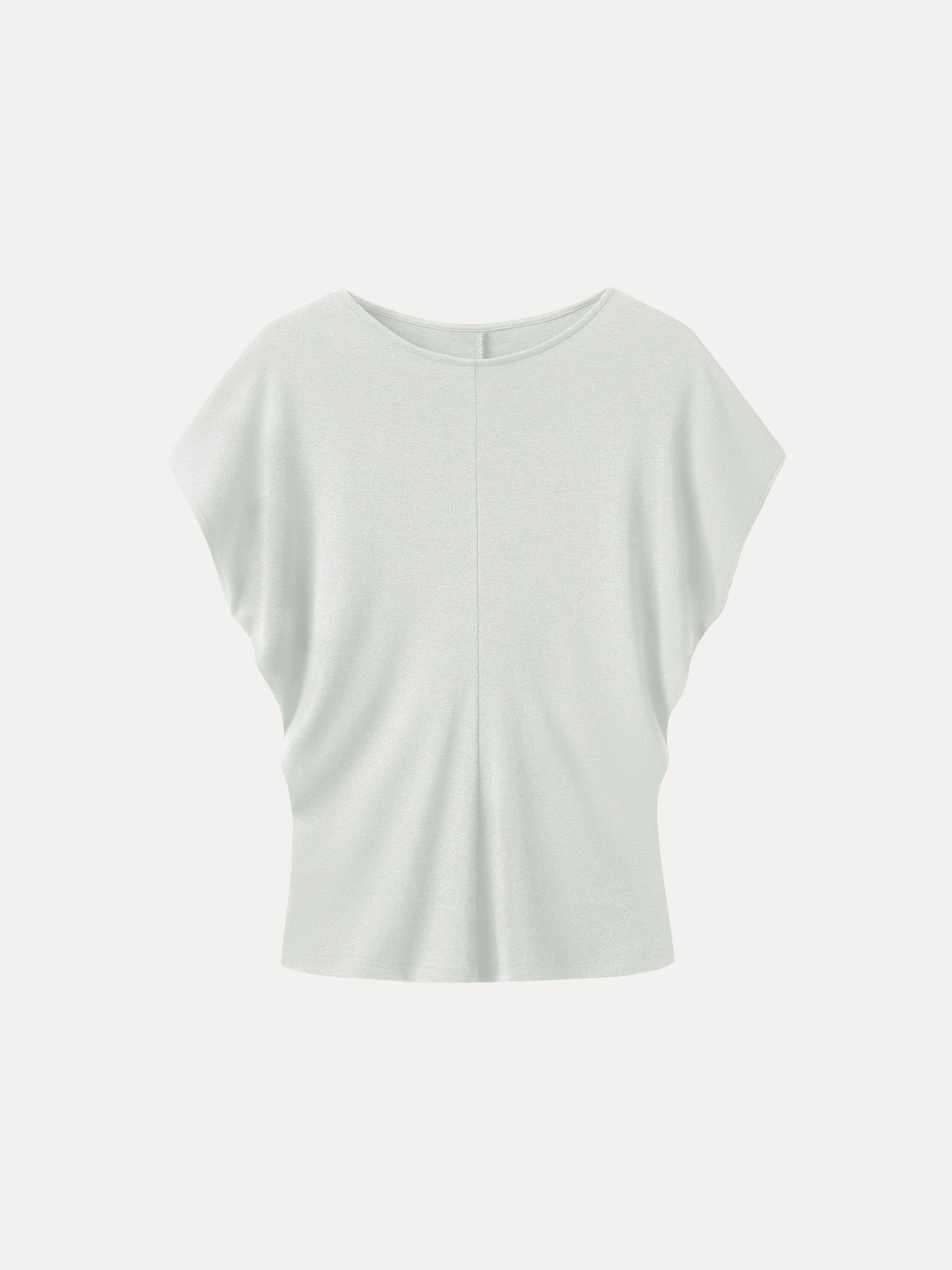 Linen-Blend Round Neck Relaxed Summer Top - Image 12