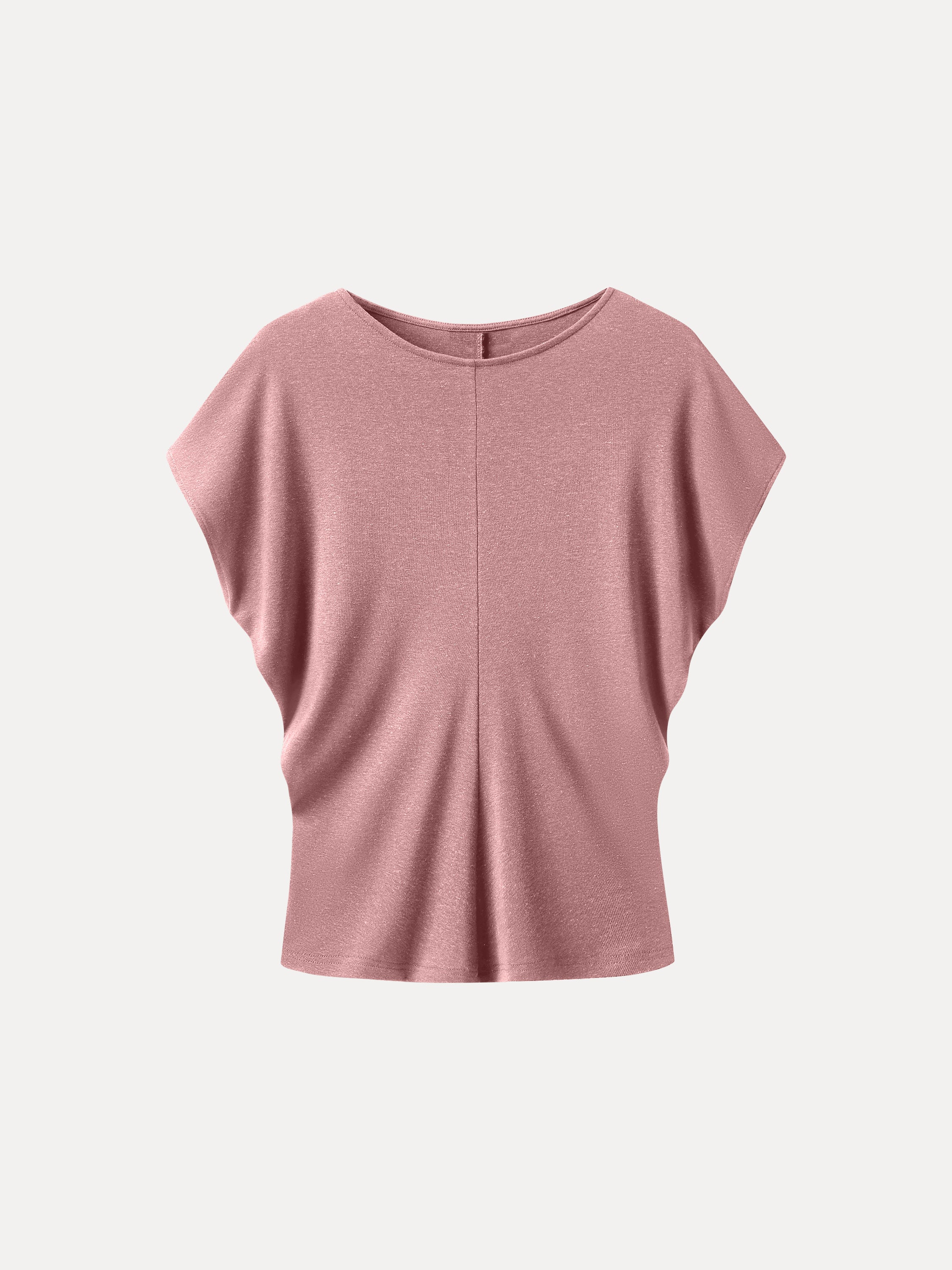 Linen-Blend Round Neck Relaxed Summer Top - Image 16