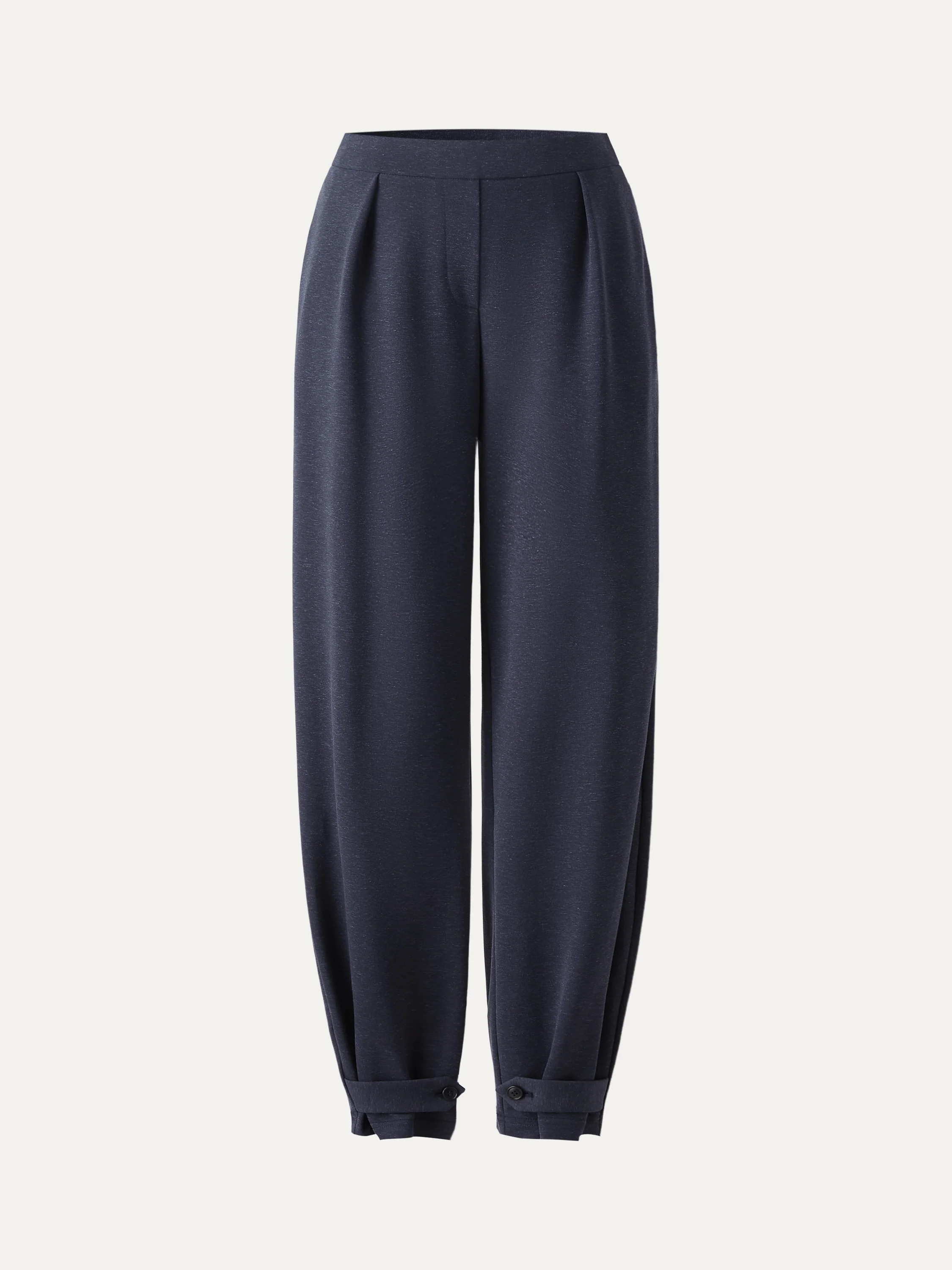 Linen-Like Breathable Barrel Leg Pants - Image 13