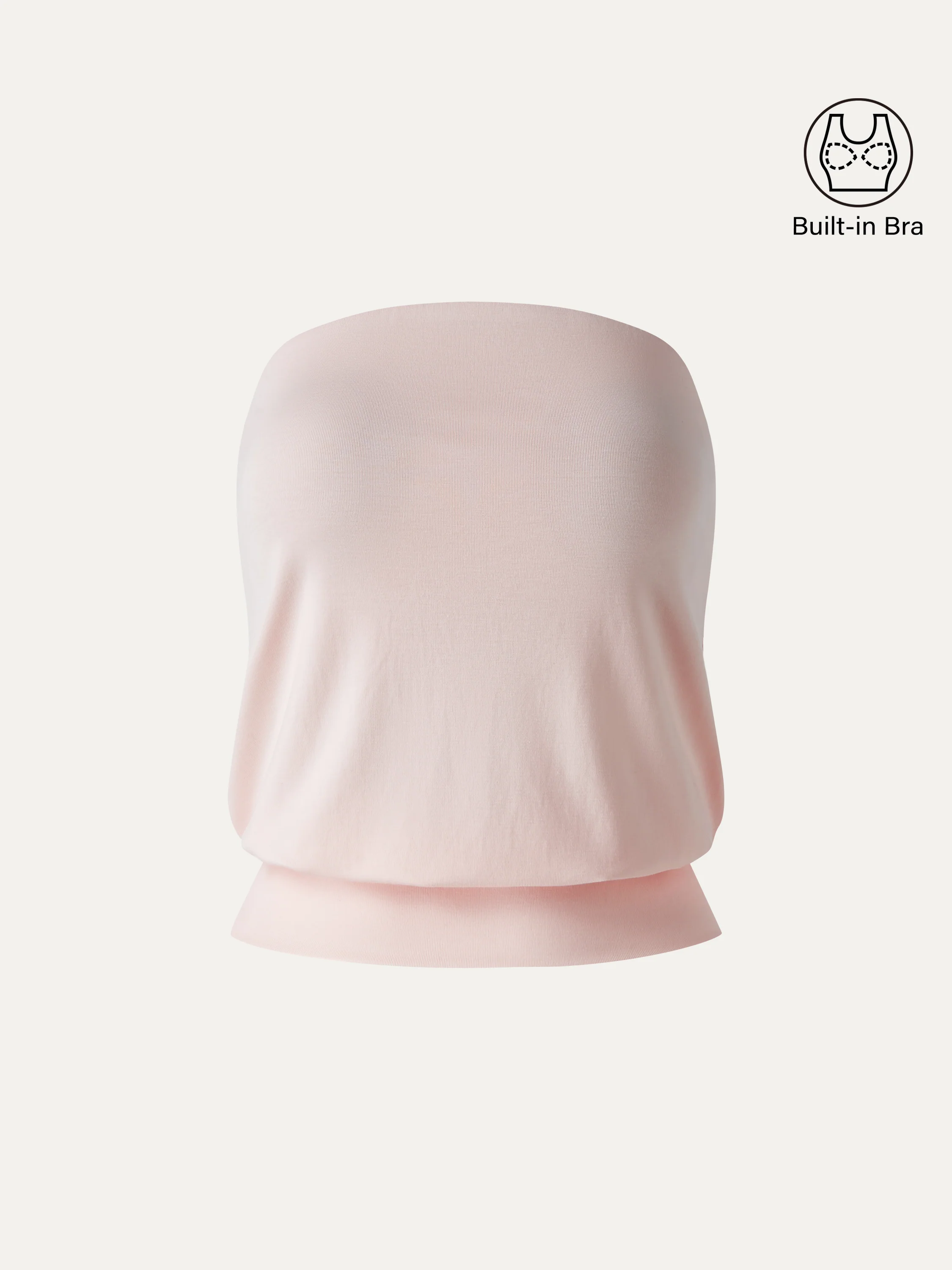 Lyocell Bandeau Banded Hem Bra Top - Image 11