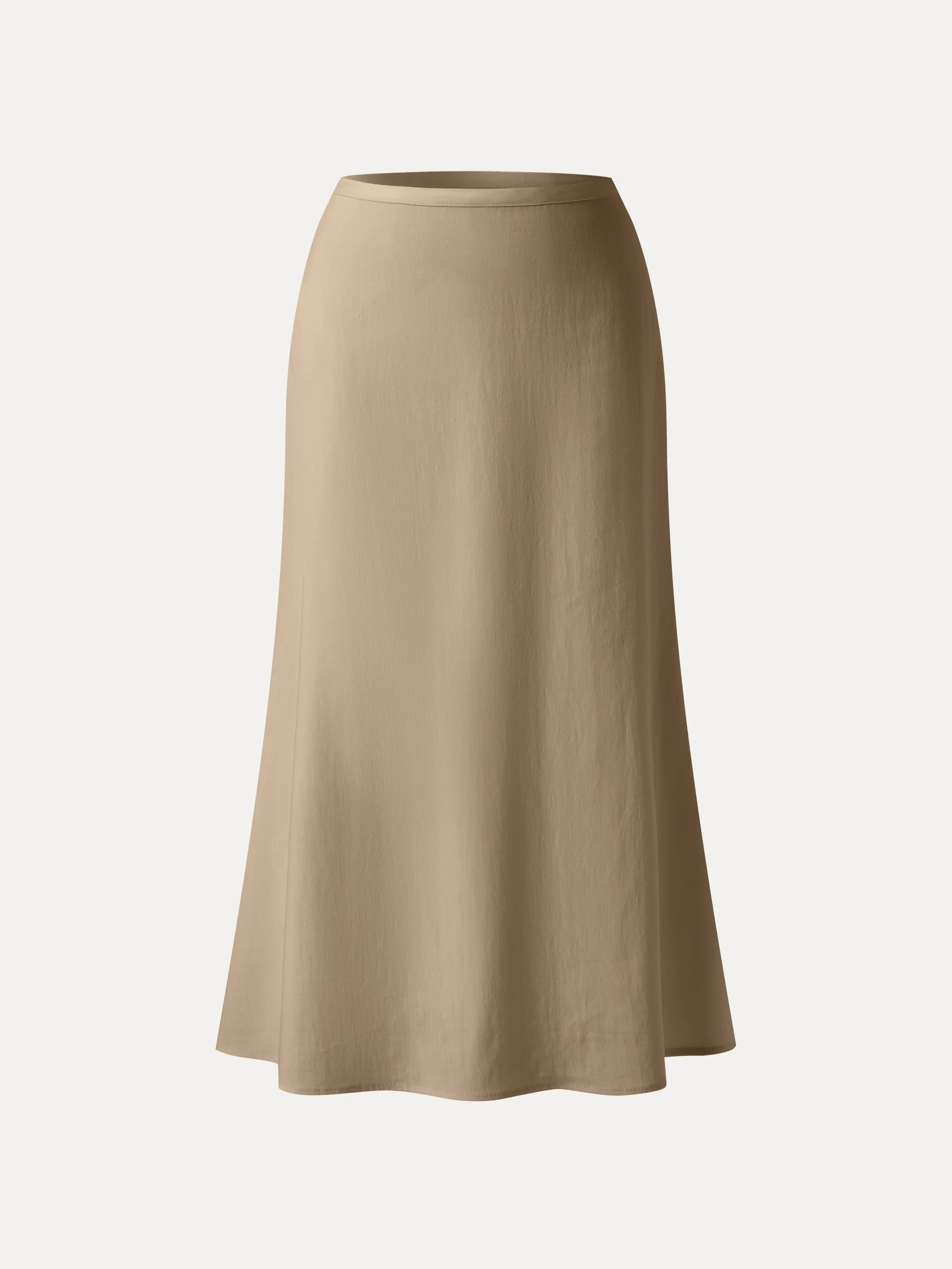 Lyocell-Linen Blend Maxi Flared Pull-On Skirt - Image 15
