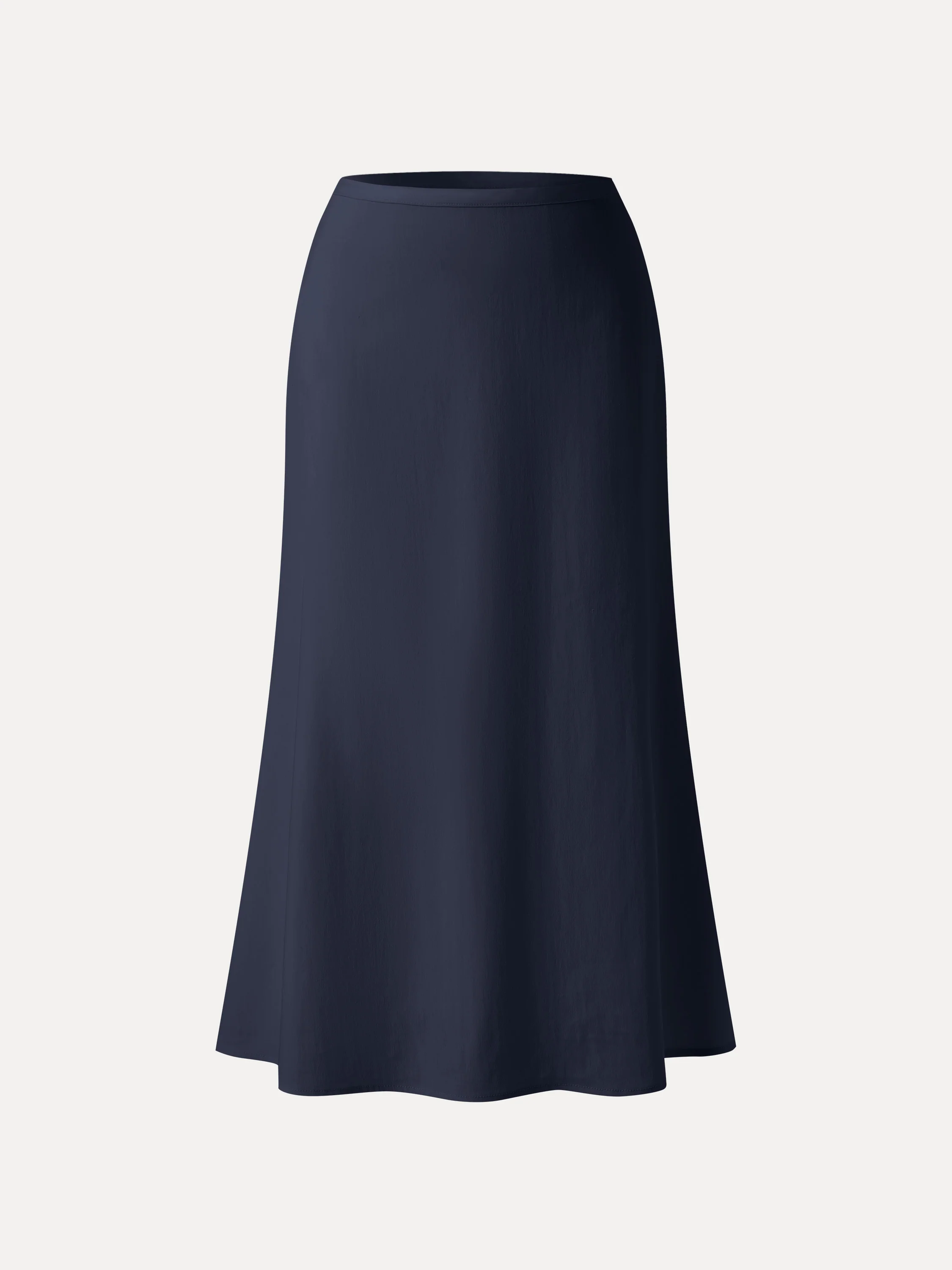 Lyocell-Linen Blend Maxi Flared Pull-On Skirt - Image 17