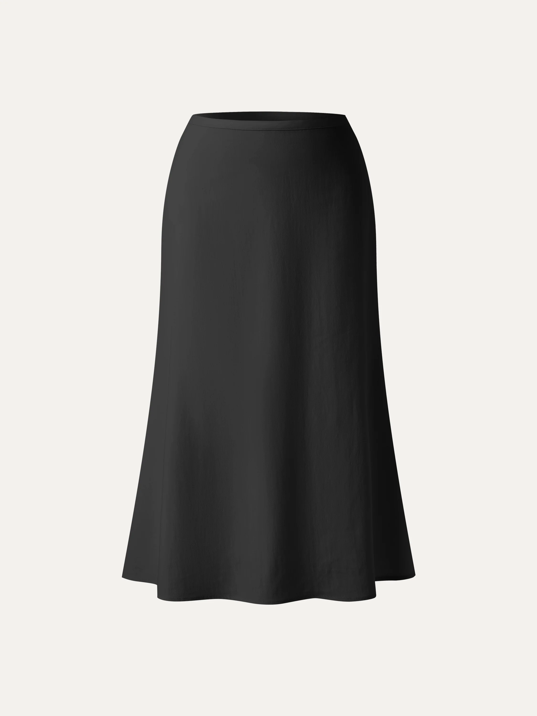 Lyocell-Linen Blend Maxi Flared Pull-On Skirt - Image 23
