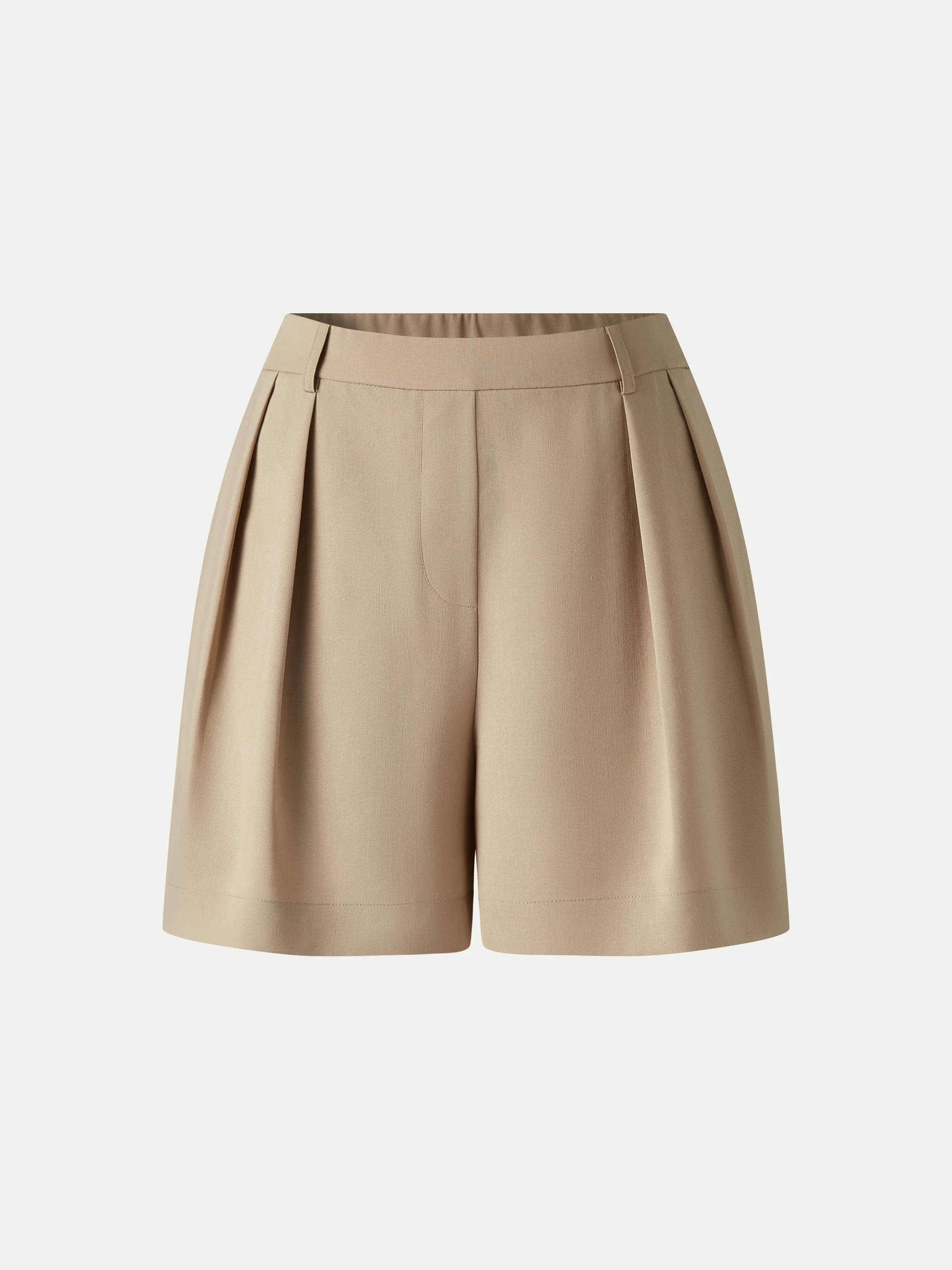 Lyocell-Linen Tailored Shorts with Pockets - Image 13