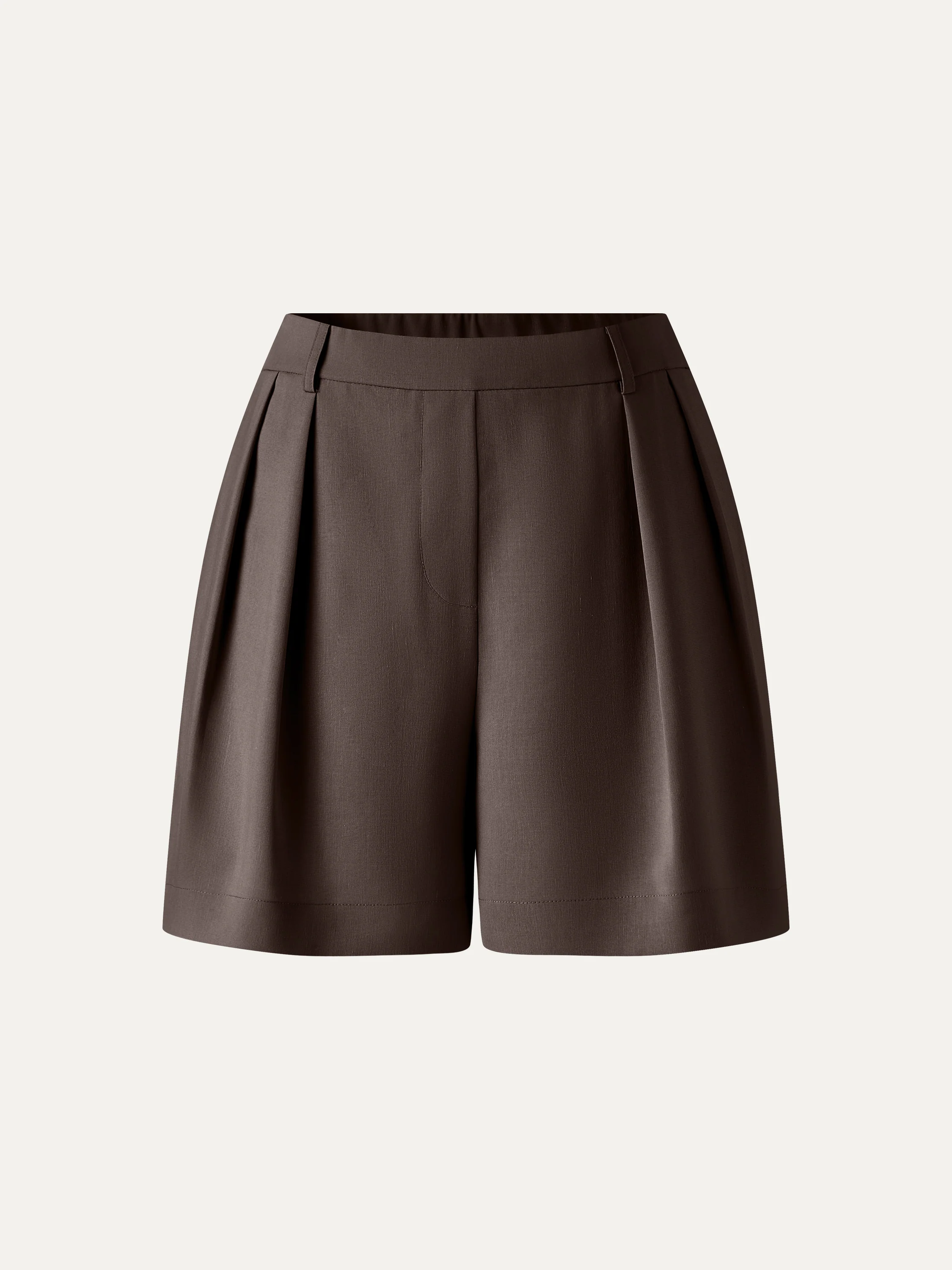 Lyocell-Linen Tailored Shorts with Pockets - Image 16