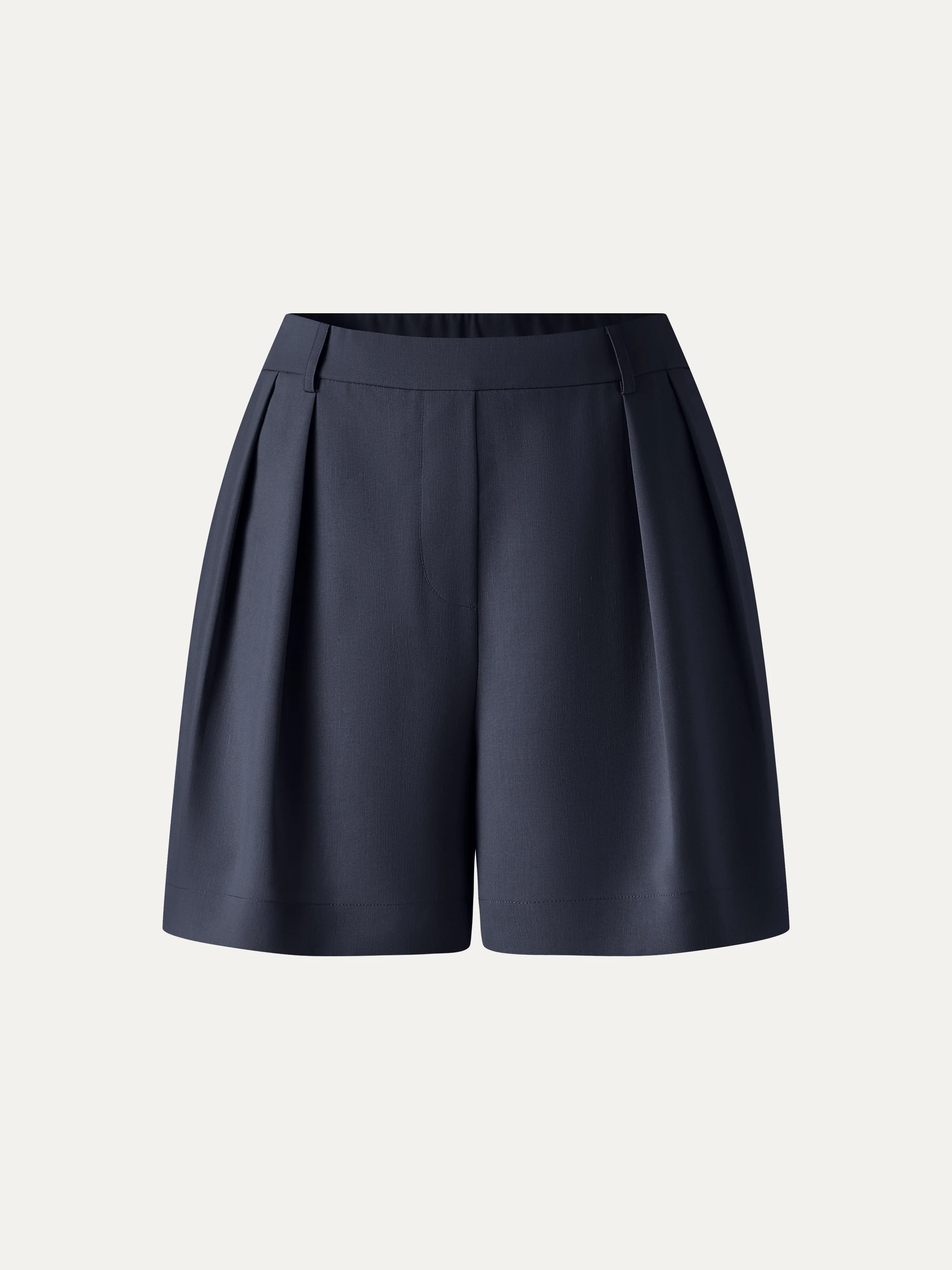 Lyocell-Linen Tailored Shorts with Pockets - Image 18