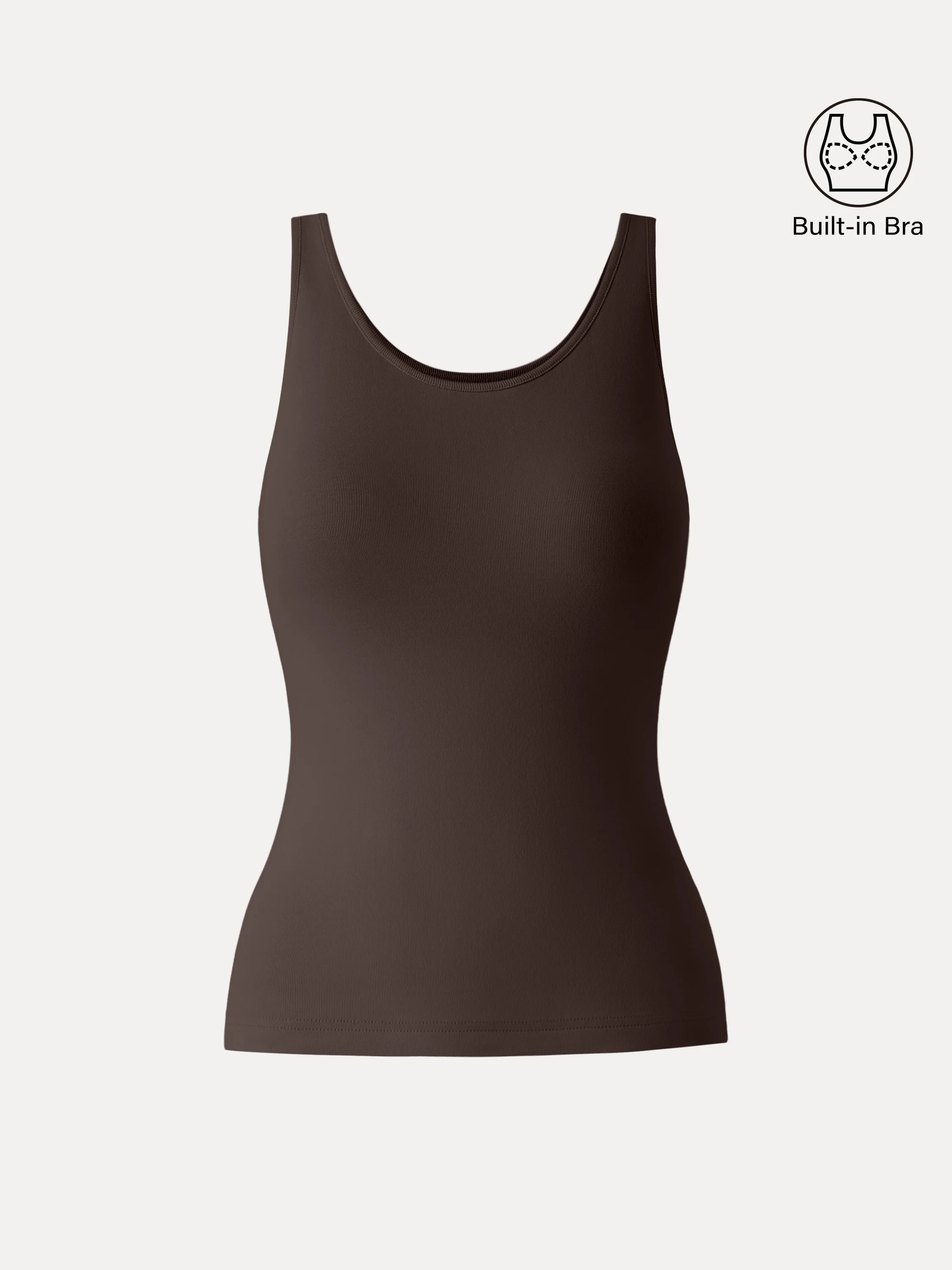 Cotton Lyocell U-Neck Bra Tank - Image 16