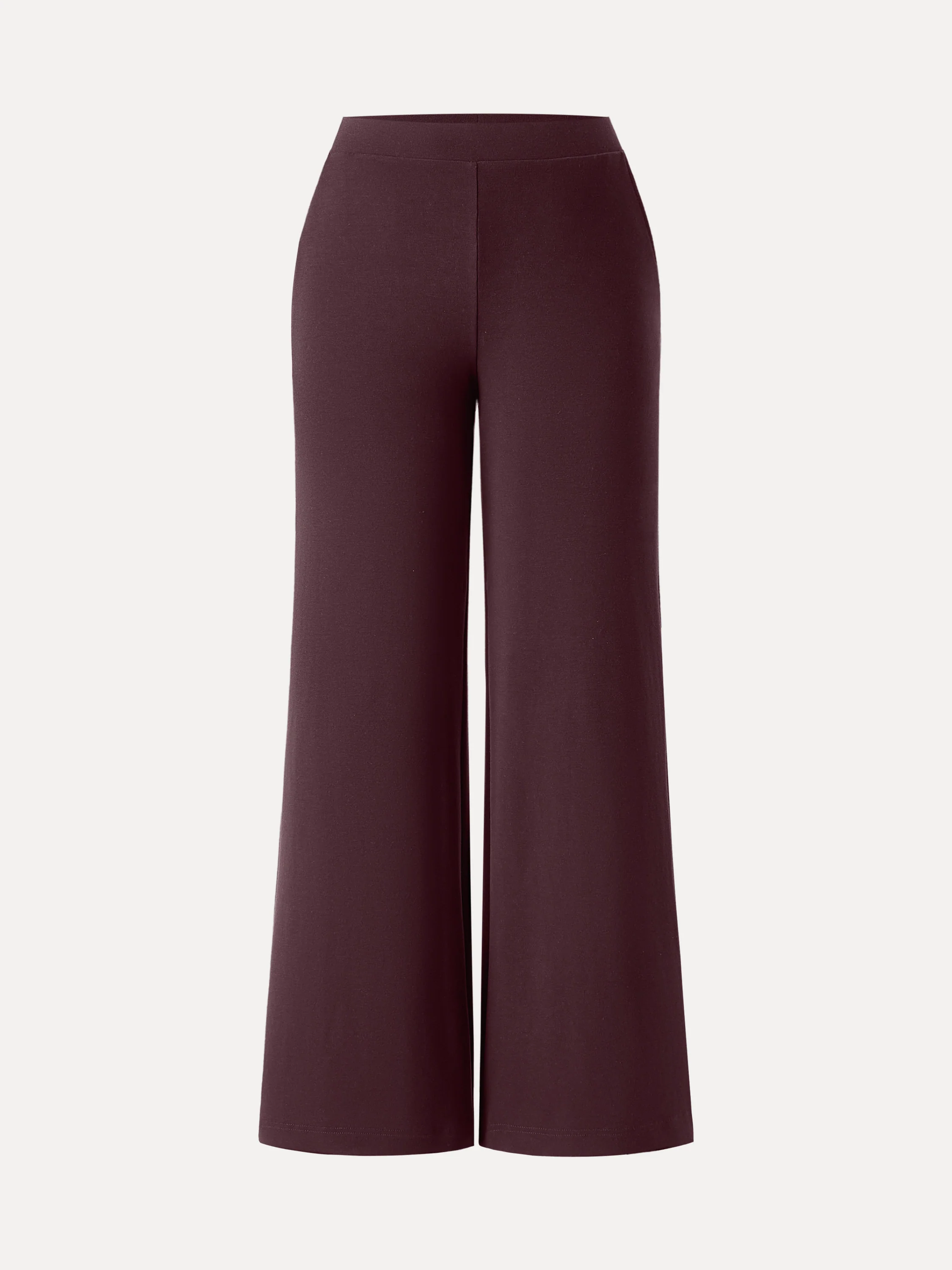 Lyocell Wool Mid Rise Wide Leg Pull-on Pant with Pockets - Image 5