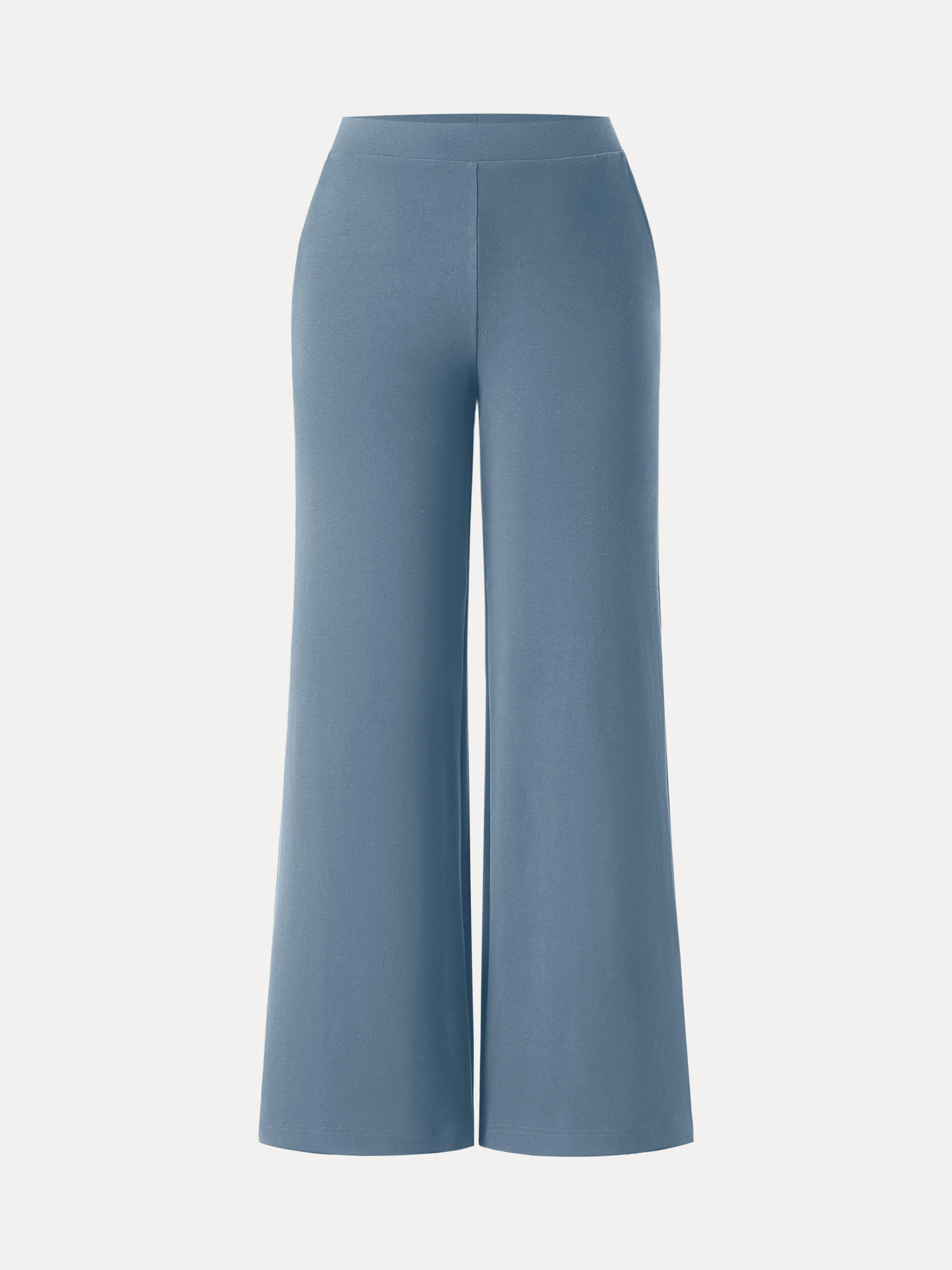 Lyocell Wool Mid Rise Wide Leg Pull-on Pant with Pockets - Image 6