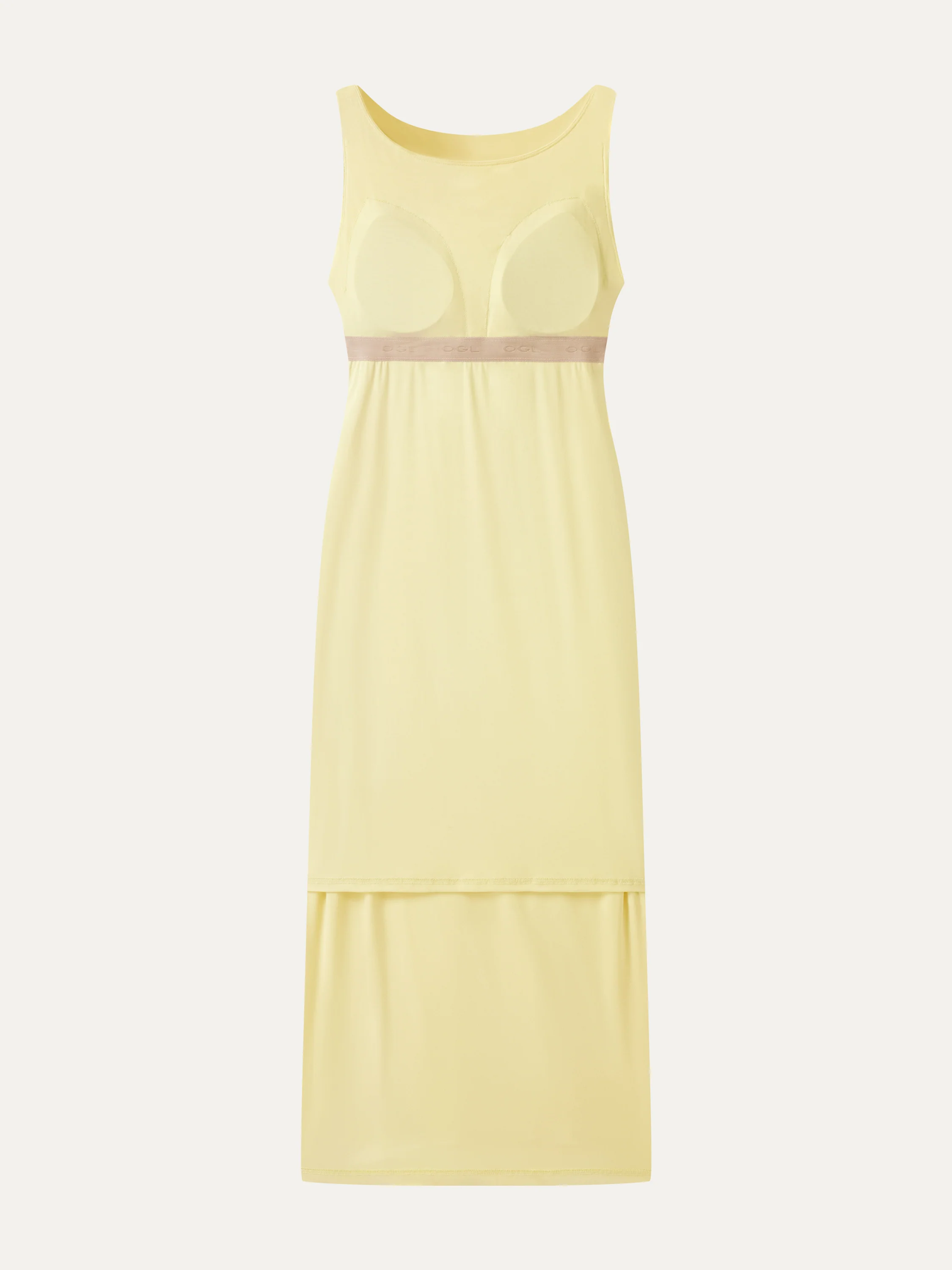 Matte Smooth Boatneck Ruched Midi Bra Dress - Image 8