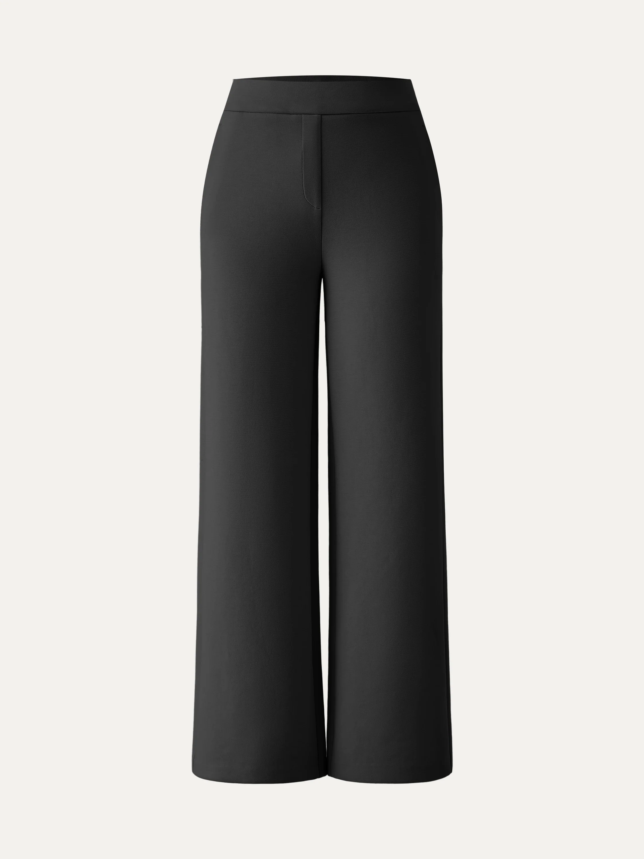 Textured Mid Rise Pull-on Straight Pant with Pockets - Image 14