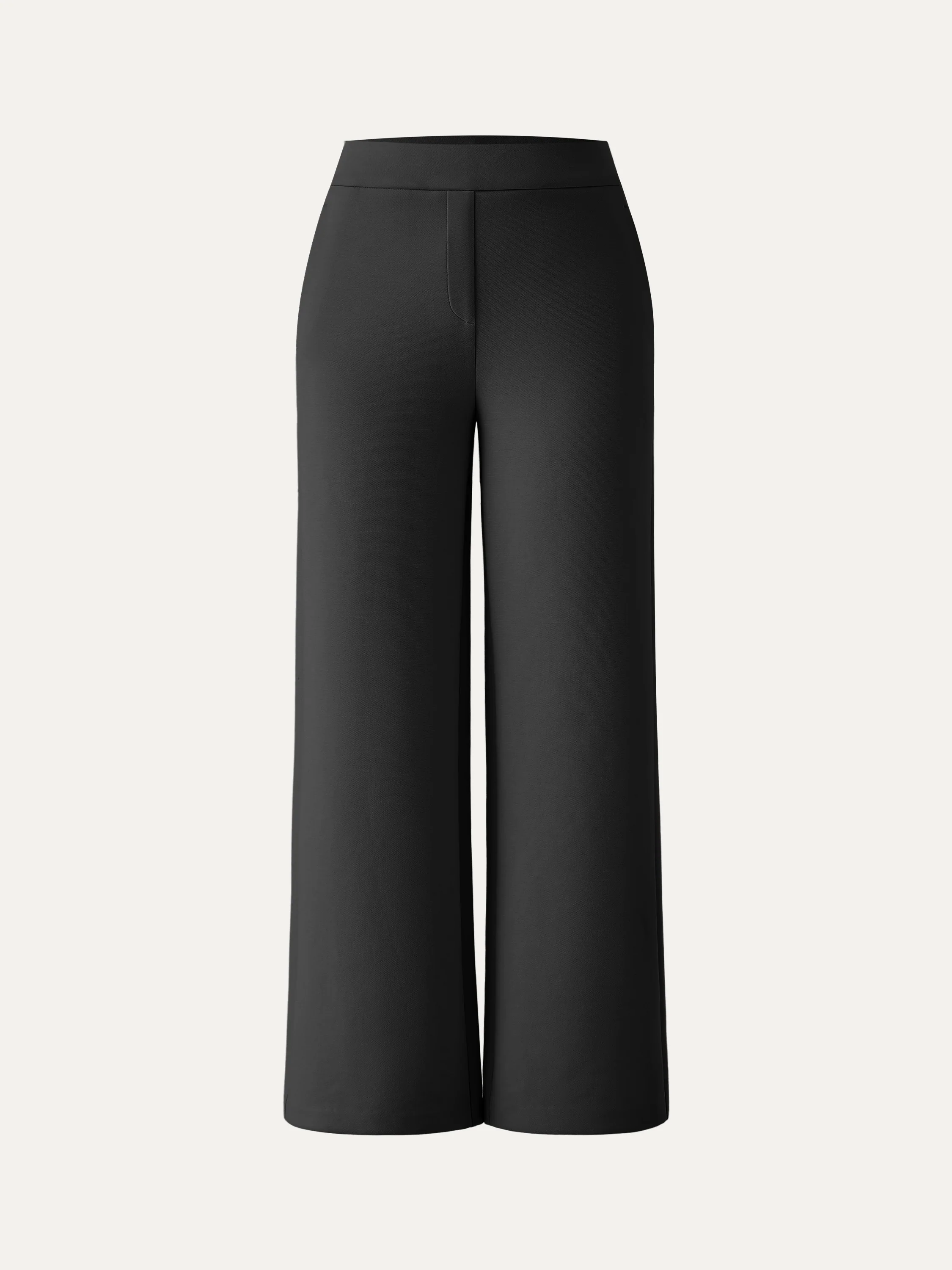 Textured Mid Rise Pull-on Straight Pant with Pockets - Image 15