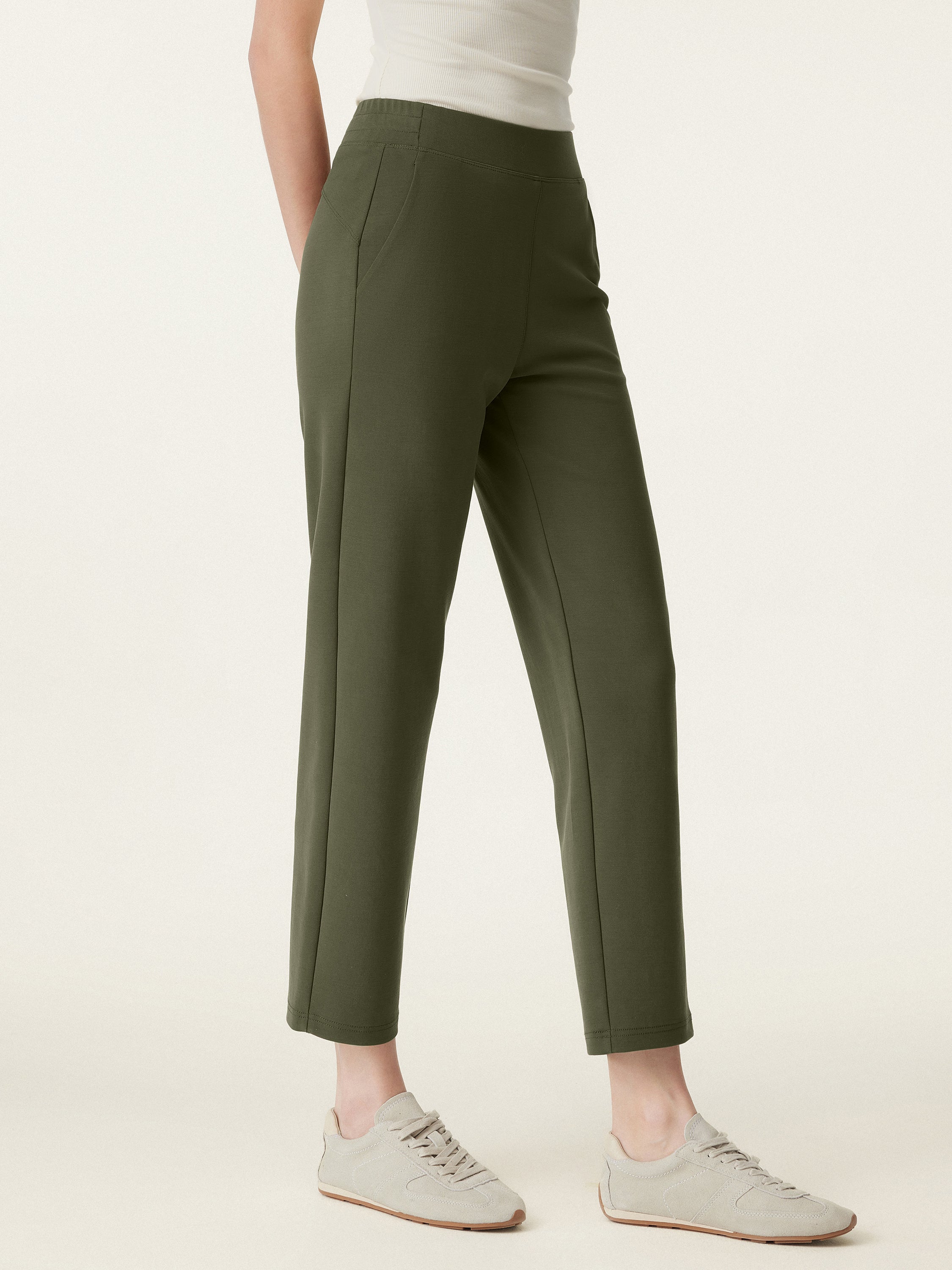 Mid Rise Pull-on Tapered Pant with Pockets - Image 16