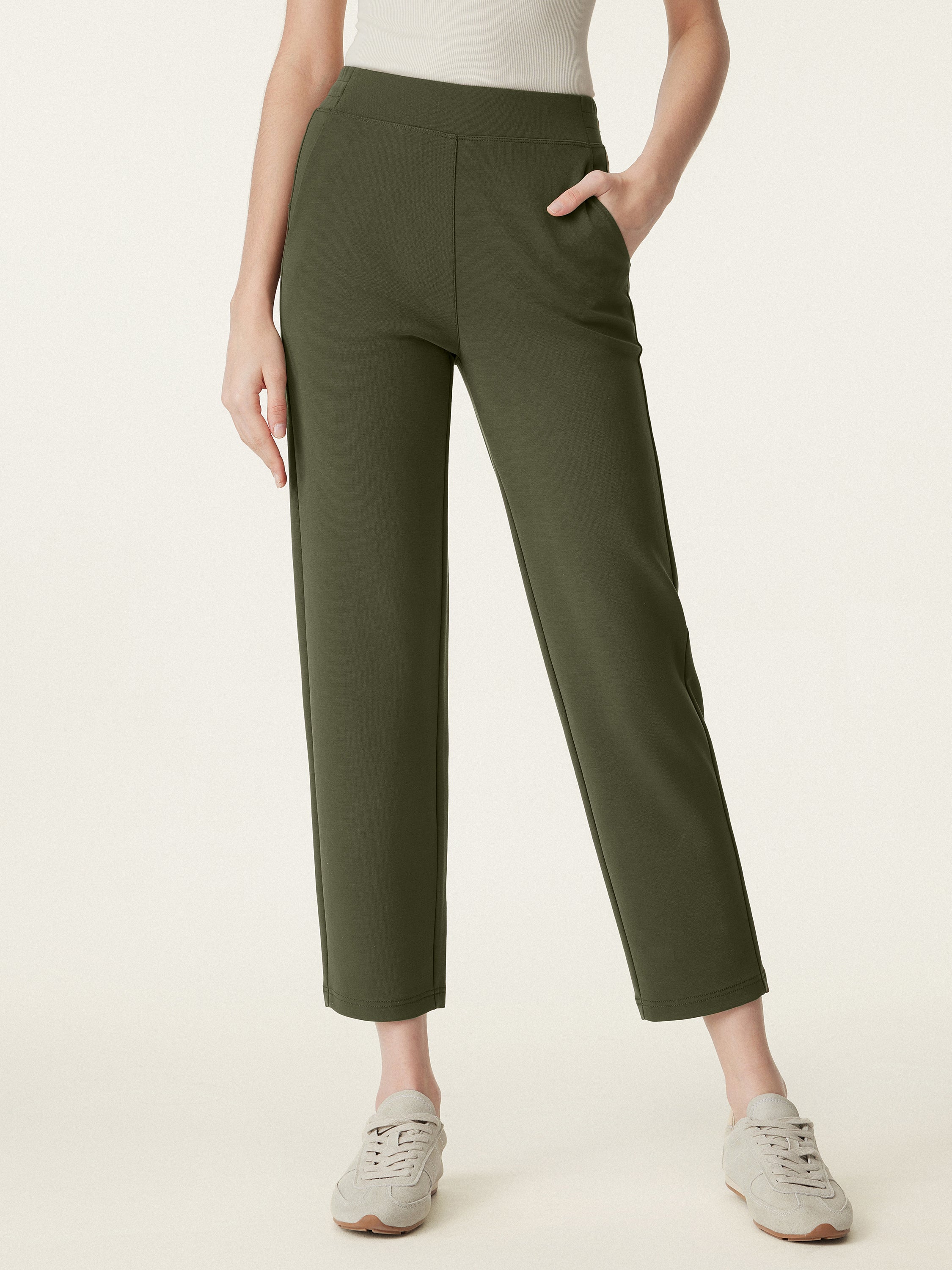 Mid Rise Pull-on Tapered Pant with Pockets - Image 19
