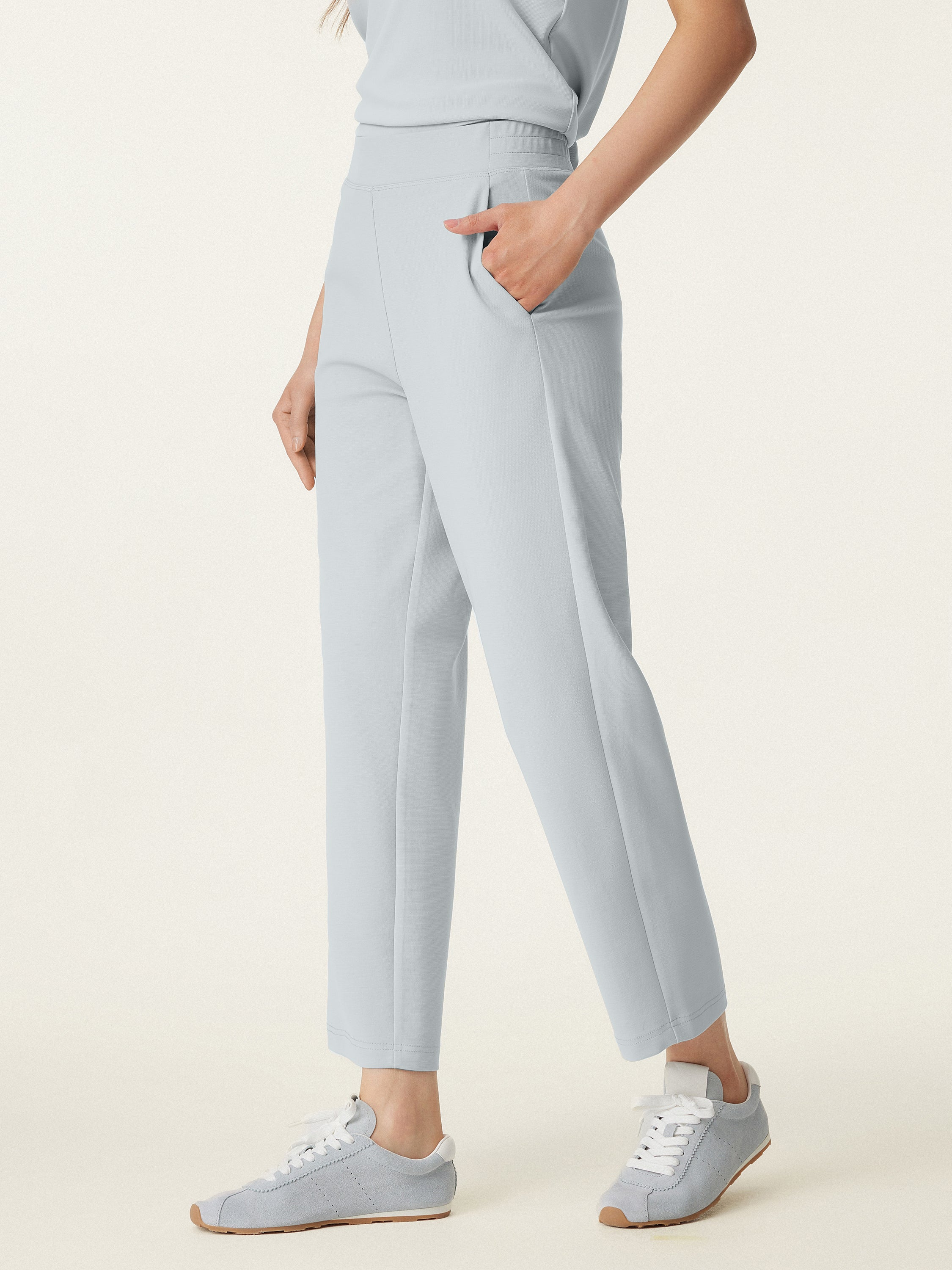 Mid Rise Pull-on Tapered Pant with Pockets - Image 4