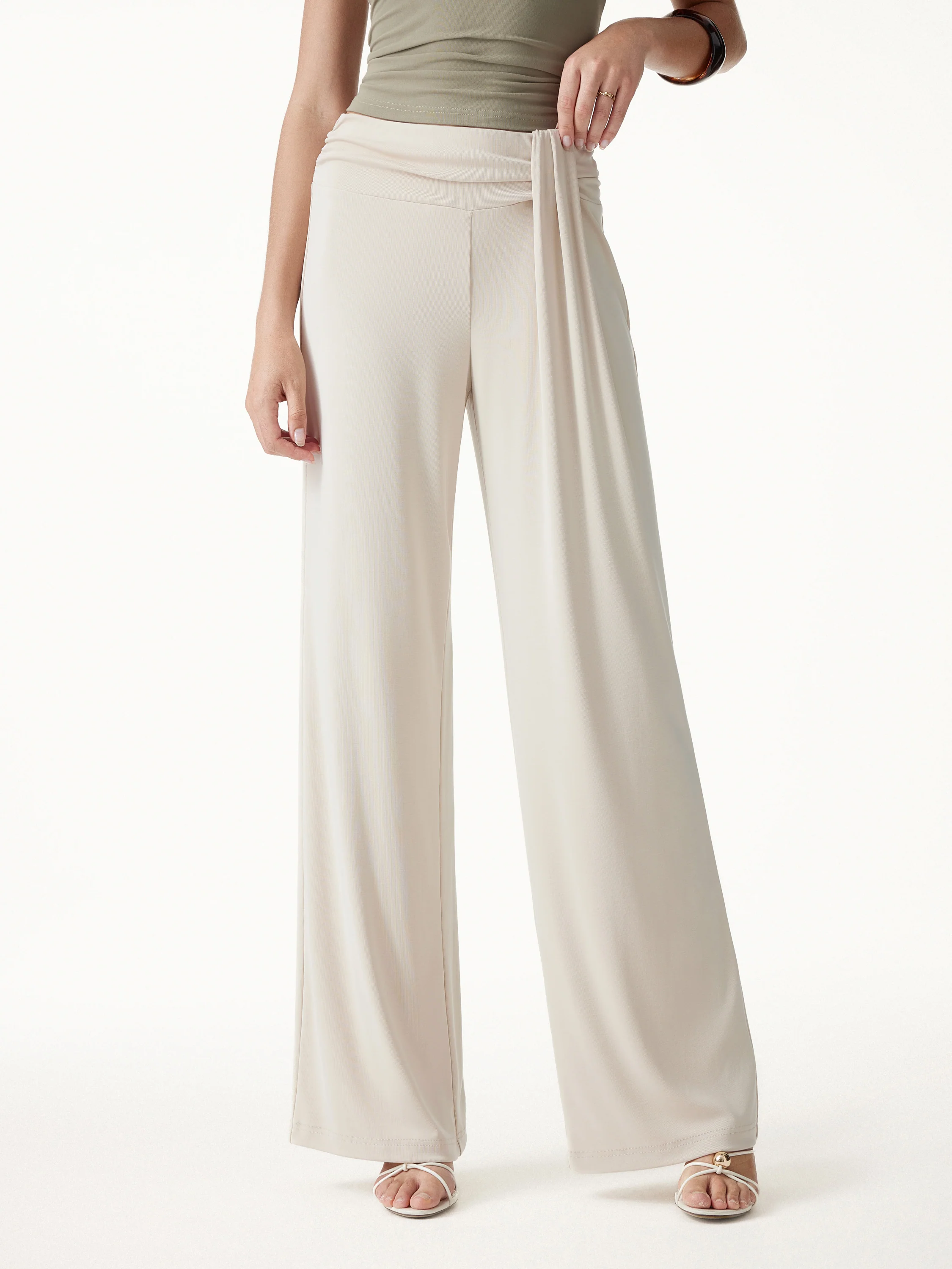 Mid-Rise Relaxed Wide-Leg Lounge Pants - Image 6