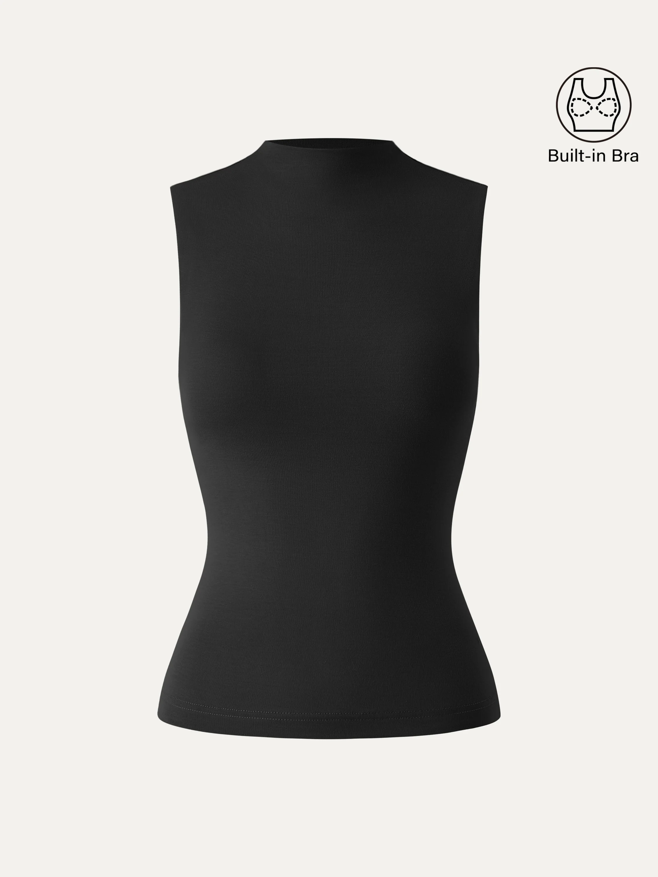 Mockneck New Airy Bra Tank - Image 3