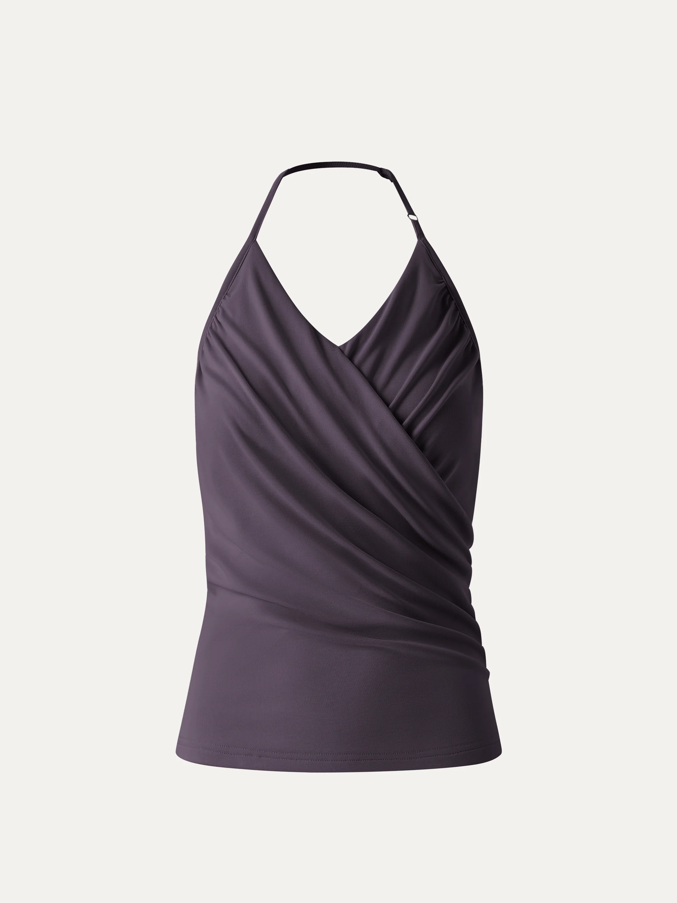 Modal Halter Neck Surplice Ruched Bandless Bra Top - Image 18