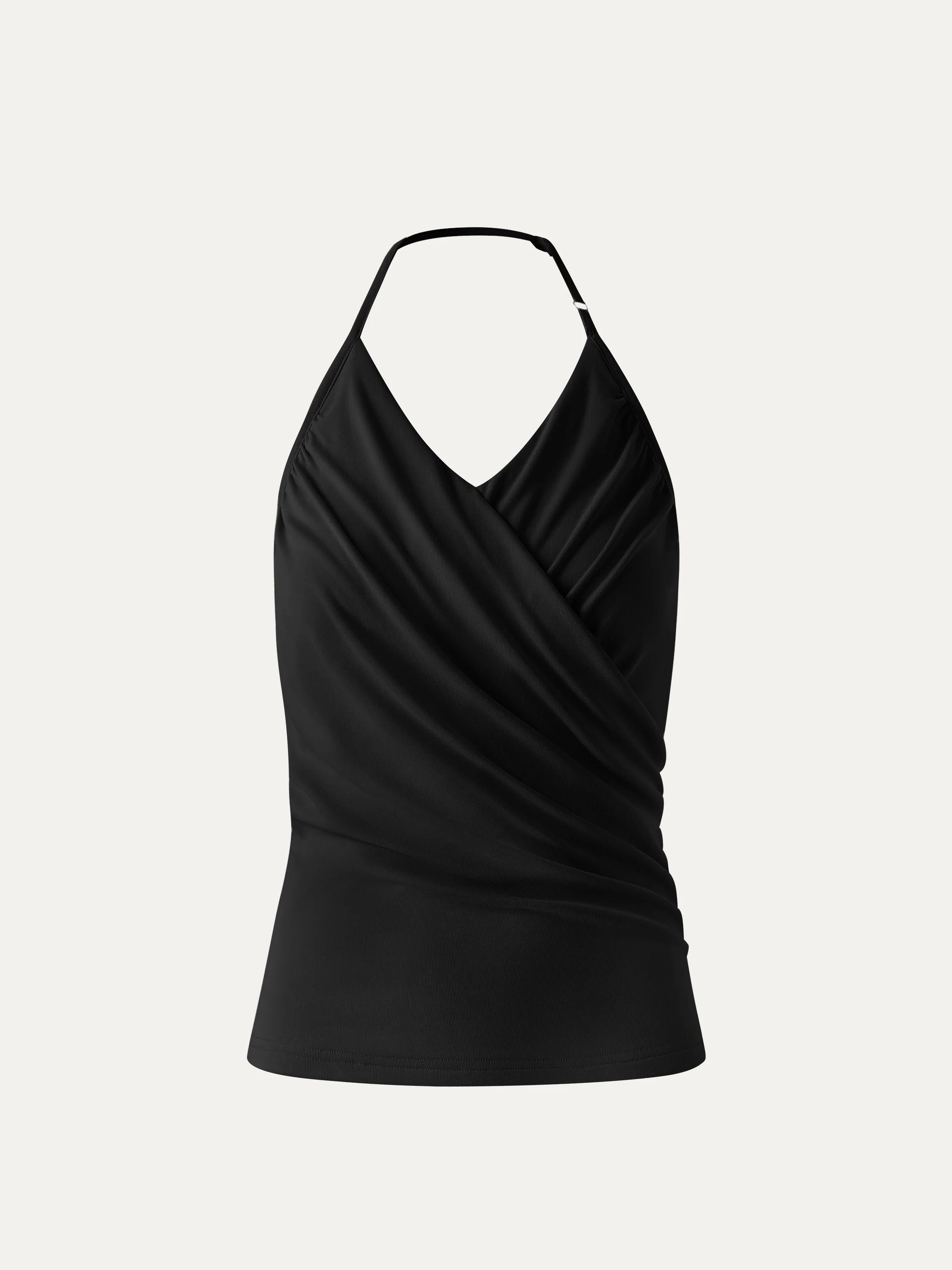 Modal Halter Neck Surplice Ruched Bandless Bra Top - Image 20