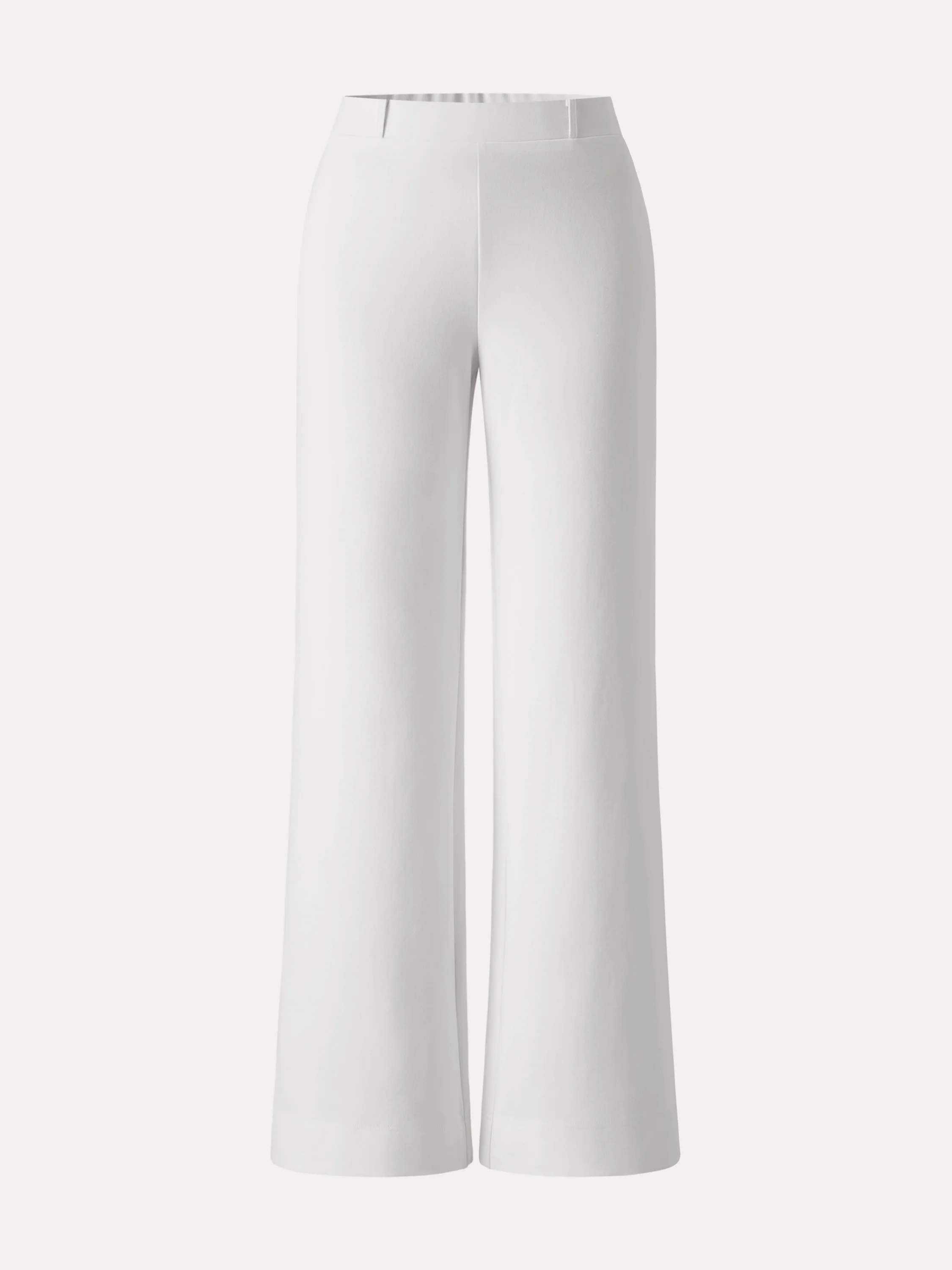 Not-See-Thru Drapey Mid Rise Wide Leg Pull-on Pant with Pockets - Image 10