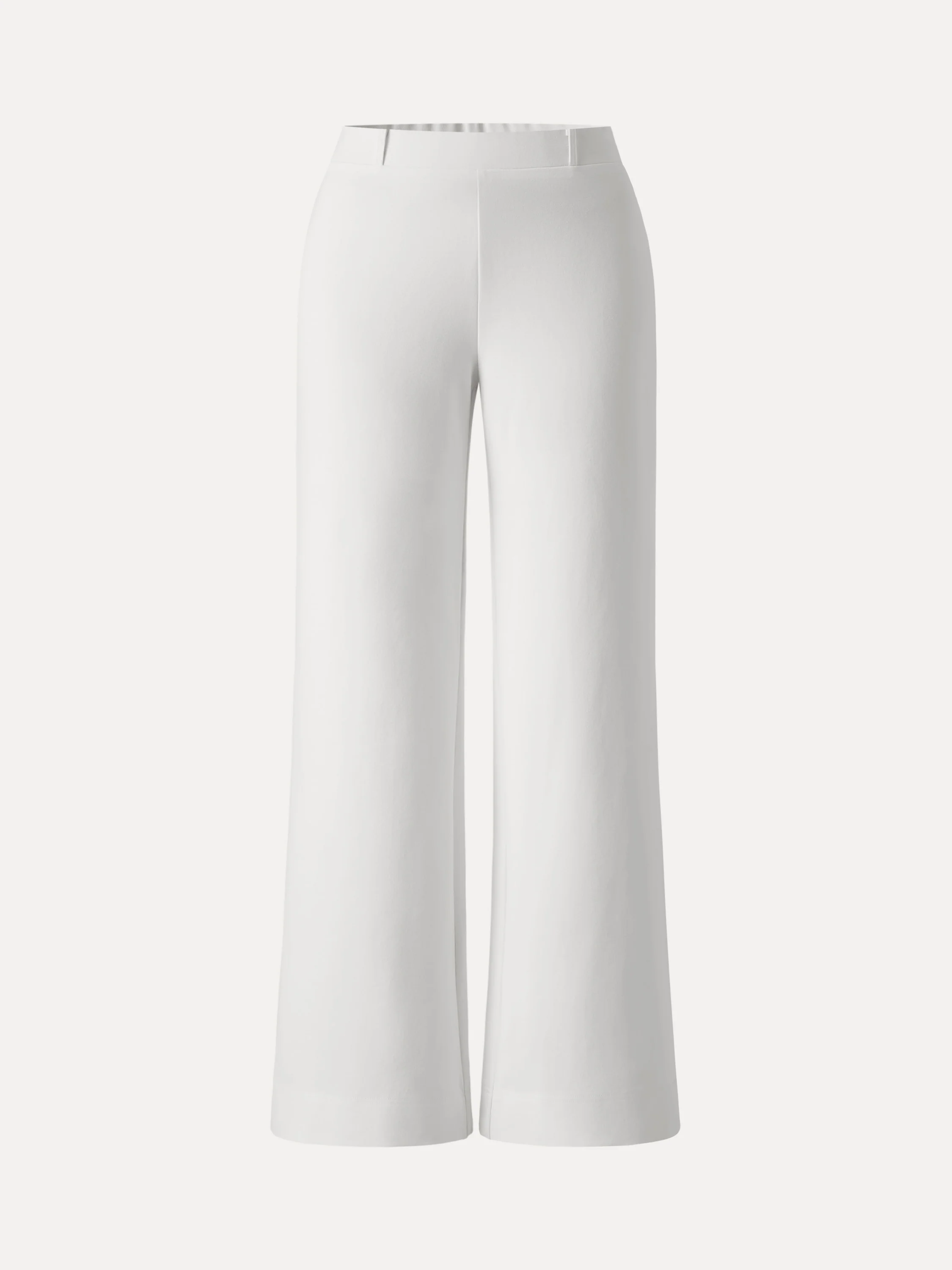 Not-See-Thru Drapey Mid Rise Wide Leg Pull-on Pant with Pockets - Image 11
