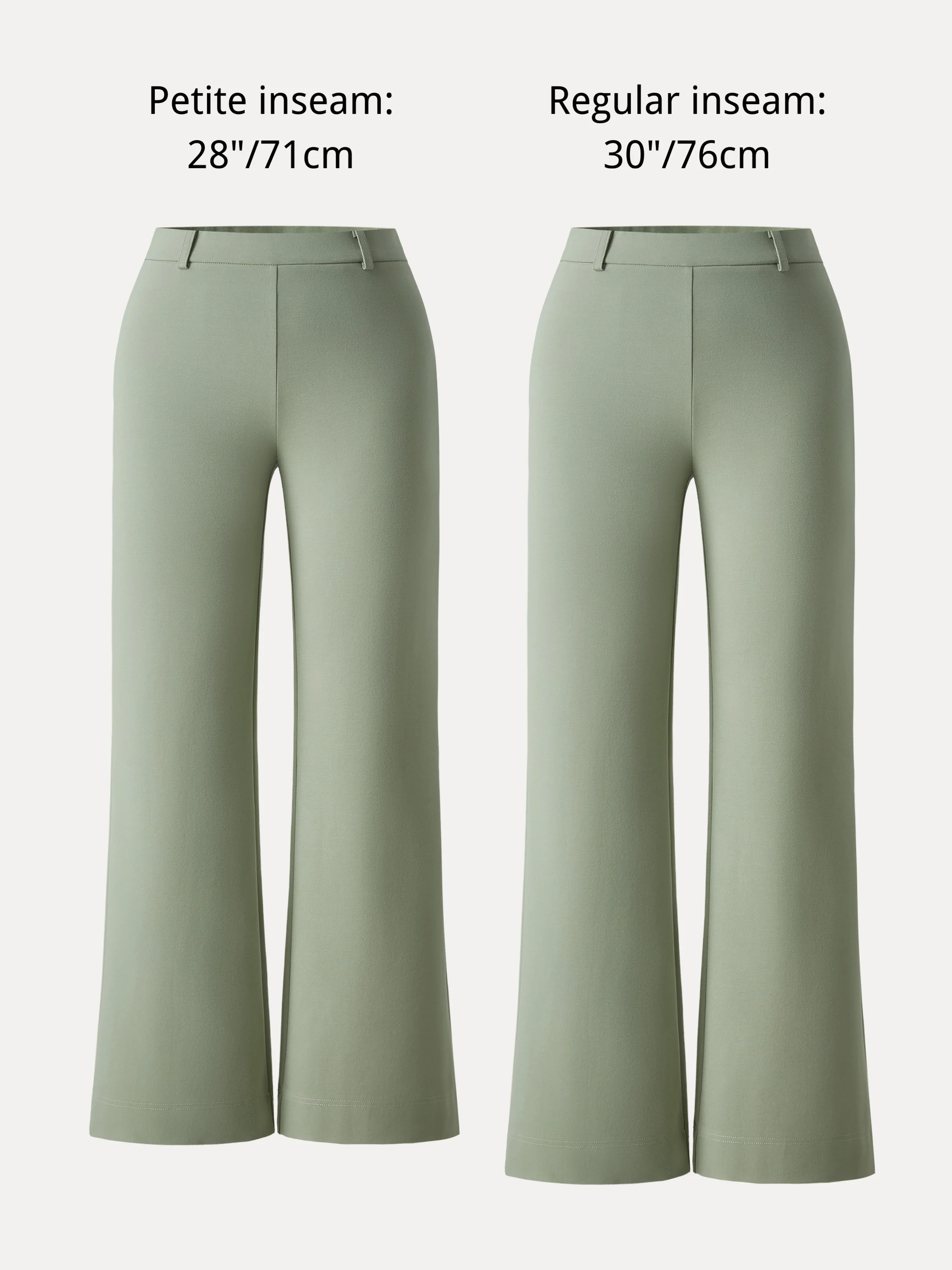 Not-See-Thru Drapey Mid Rise Wide Leg Pull-on Pant with Pockets - Image 14