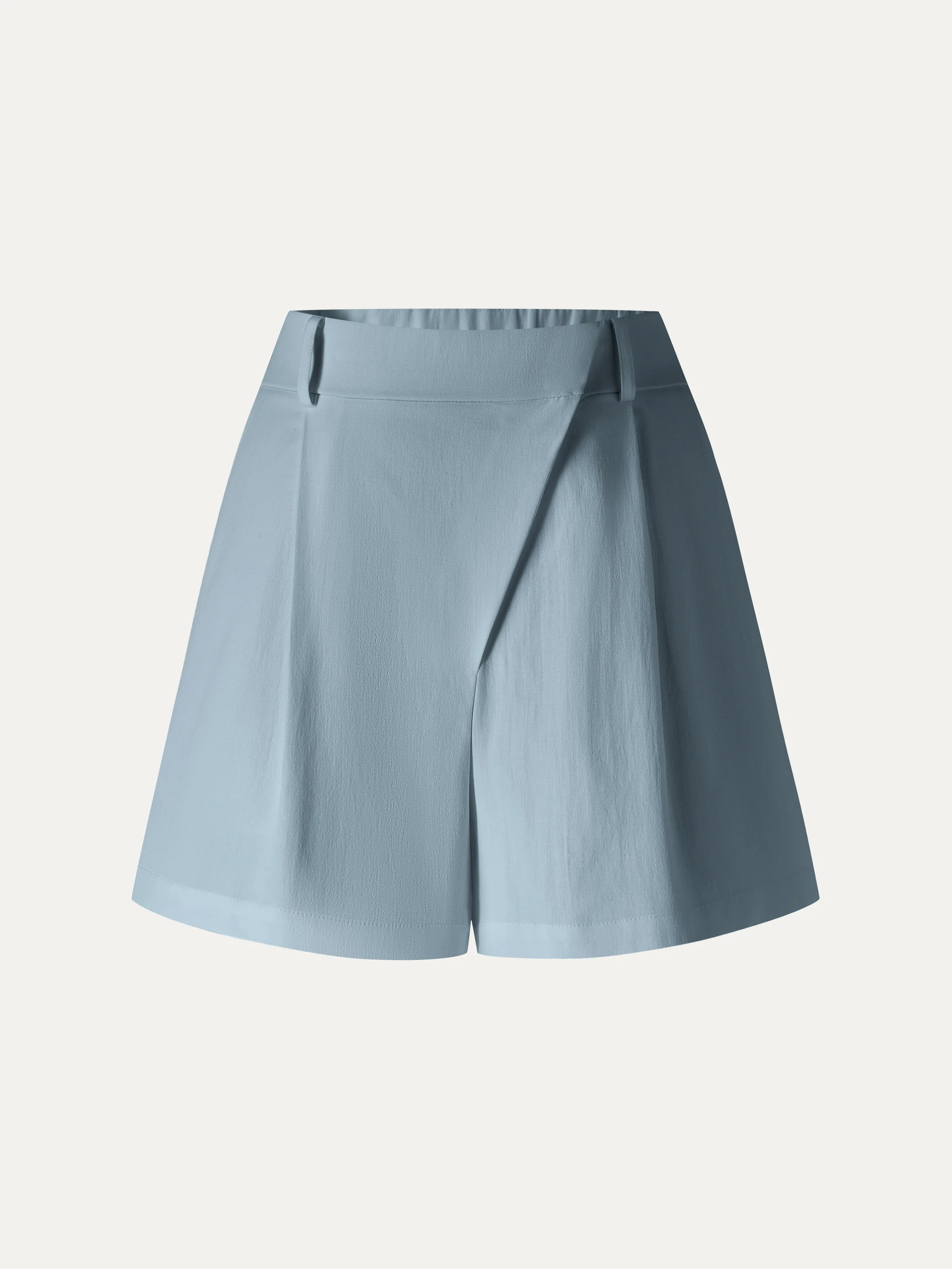 Not-See-Thru Linen-Like A-Line Shorts - Image 12