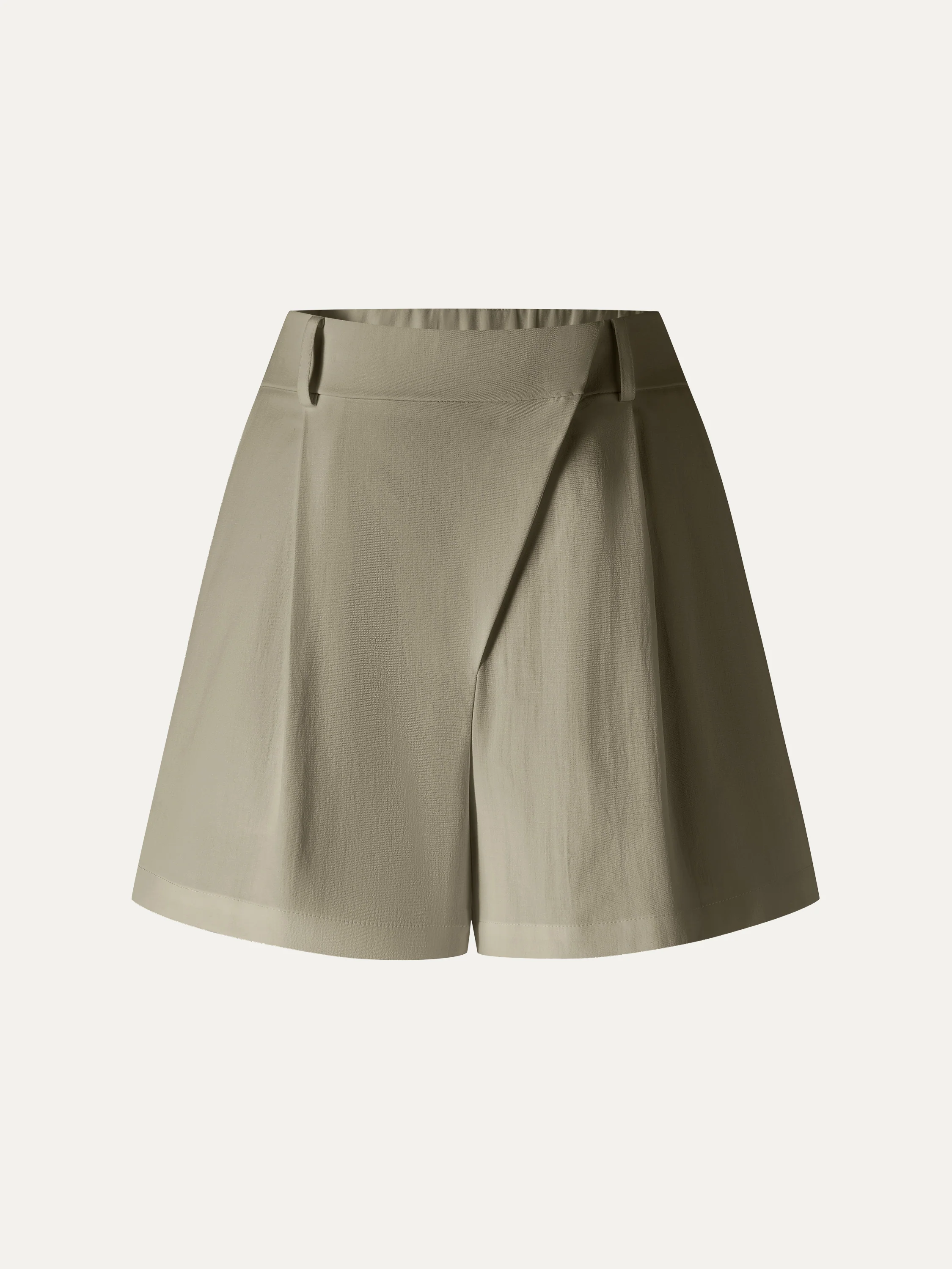 Not-See-Thru Linen-Like A-Line Shorts - Image 13