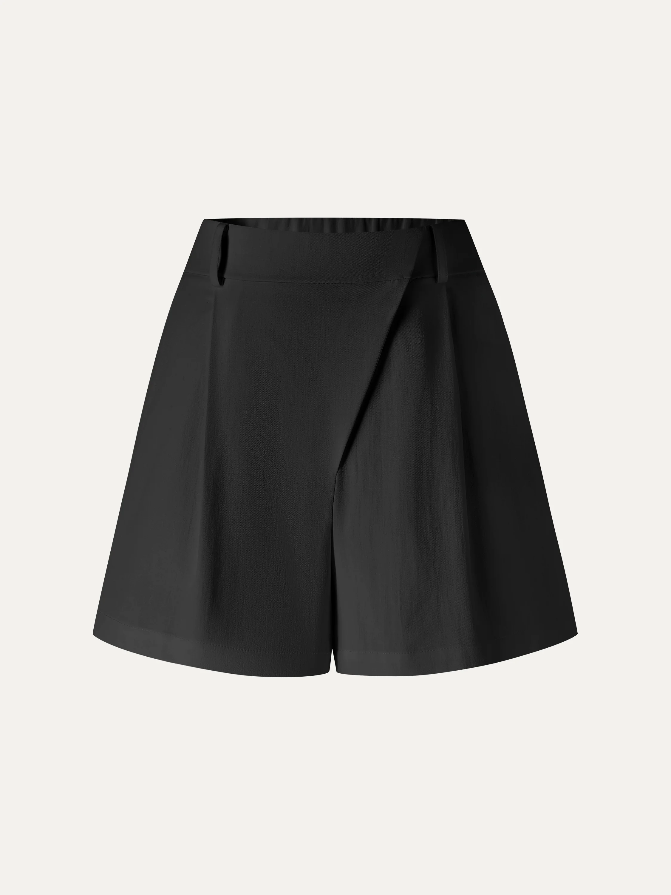 Not-See-Thru Linen-Like A-Line Shorts - Image 15