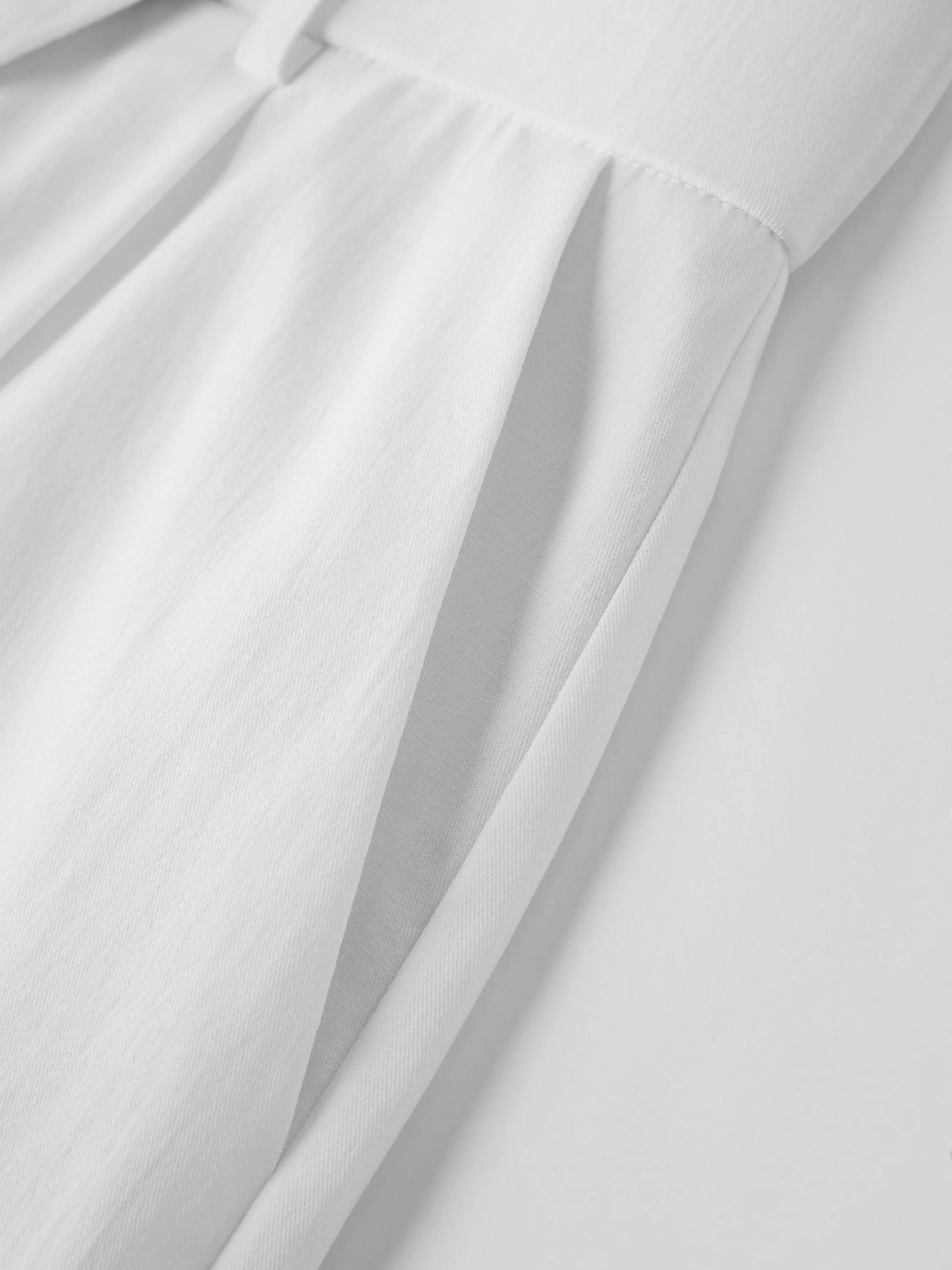 Not-See-Thru Linen-Like A-Line Shorts - Image 6