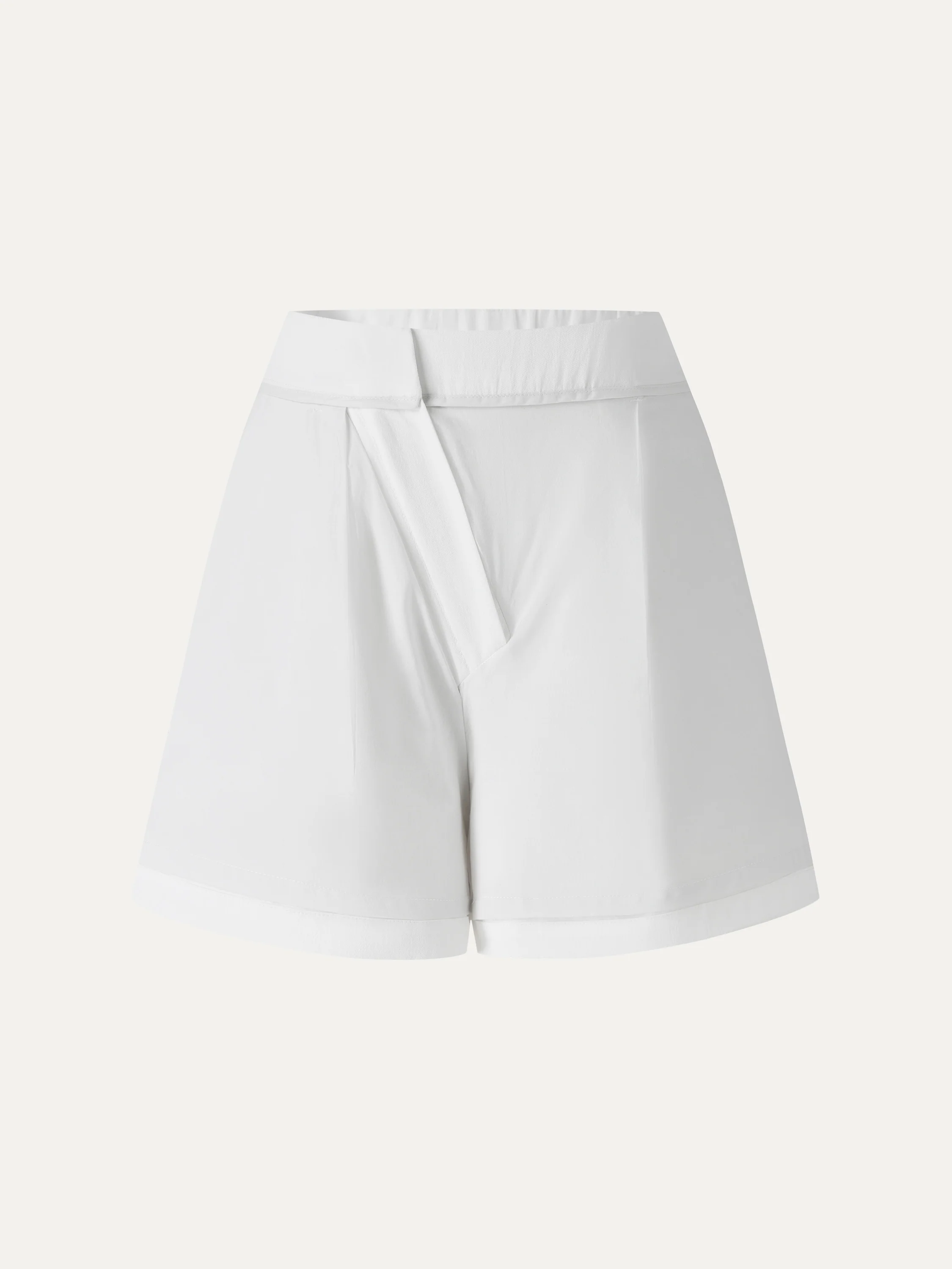Not-See-Thru Linen-Like A-Line Shorts - Image 9