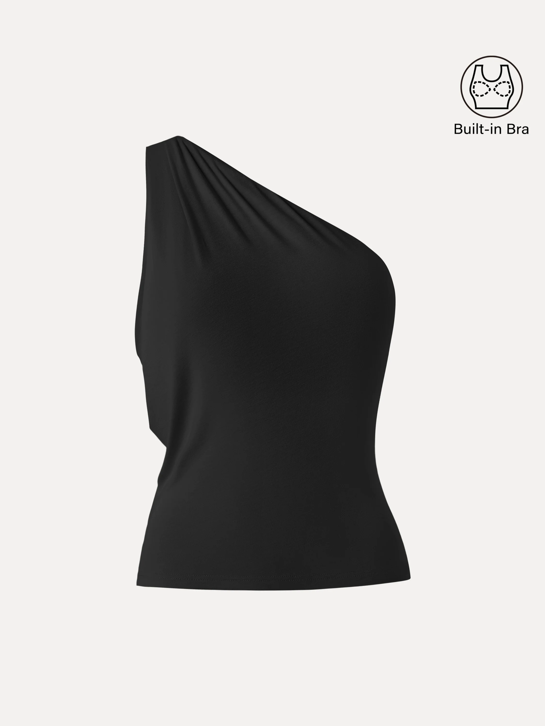 One Shoulder Cropped Bra Top - Image 13