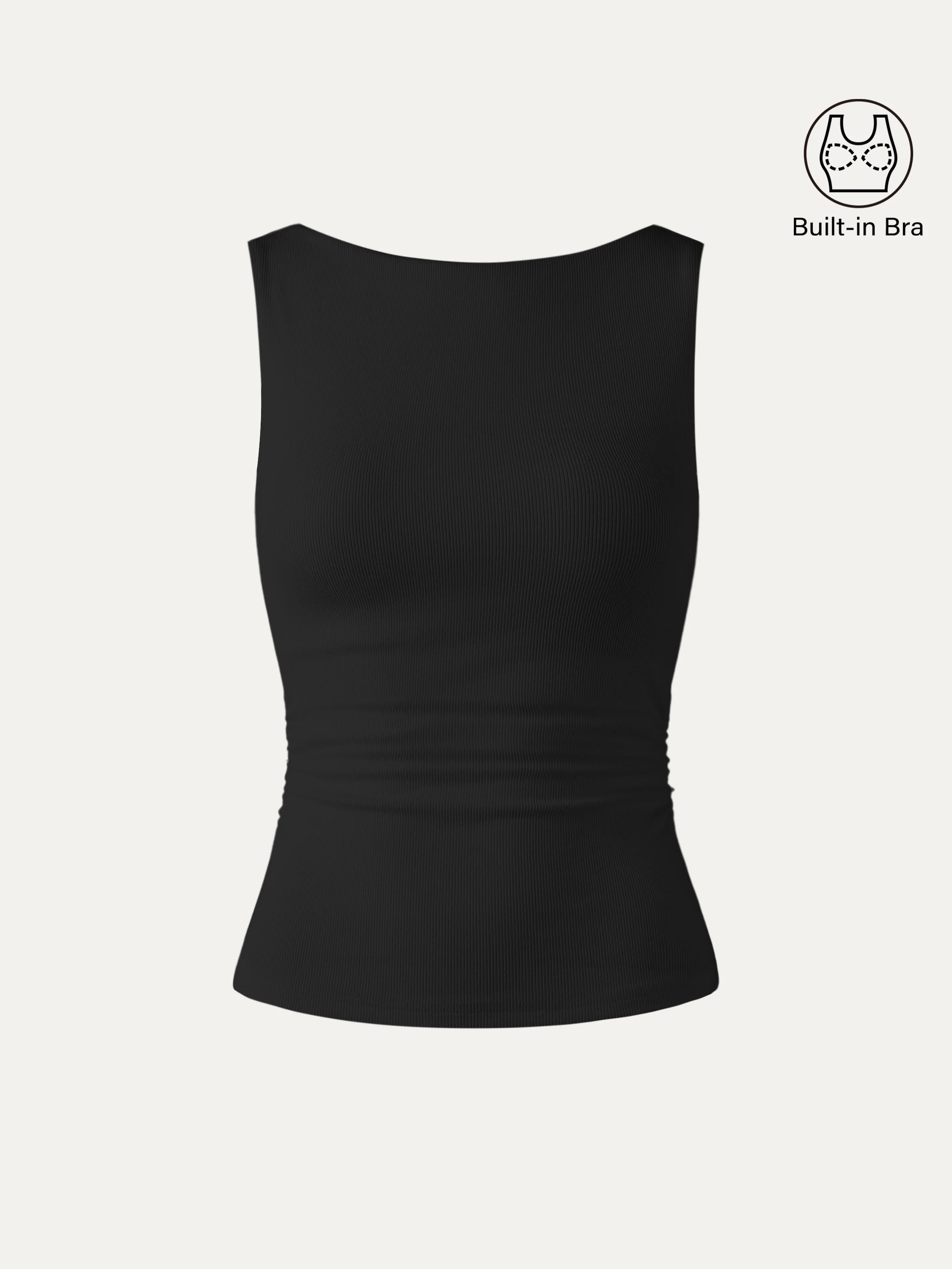 Elastic Open Back Bra Tank - Image 10