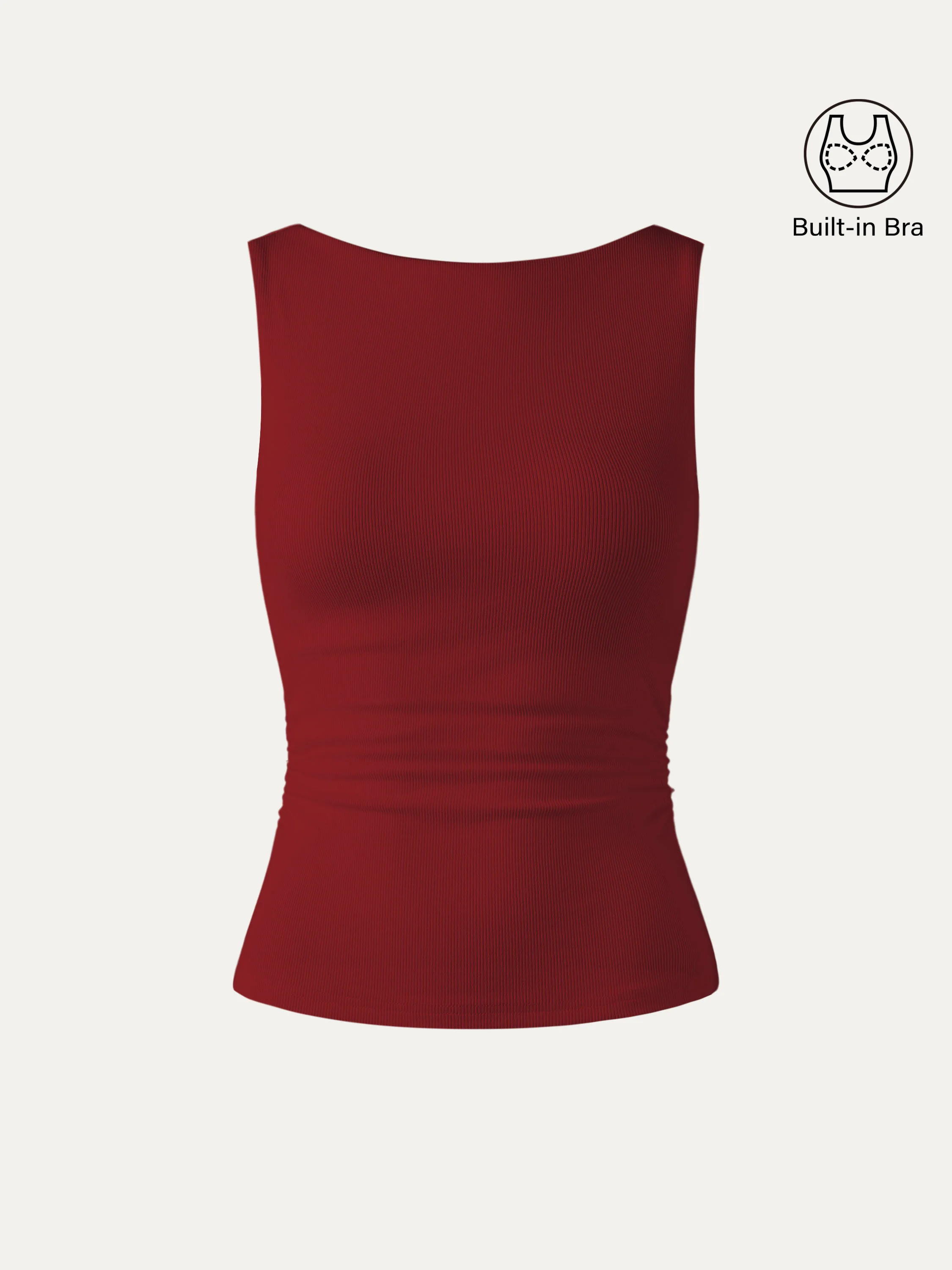 Elastic Open Back Bra Tank - Image 11