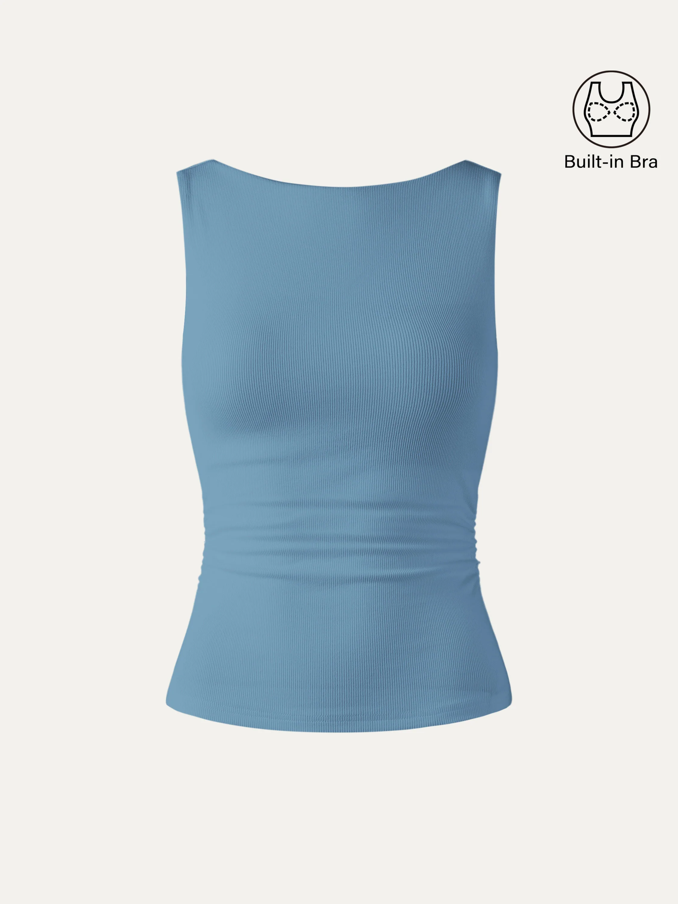 Elastic Open Back Bra Tank - Image 13