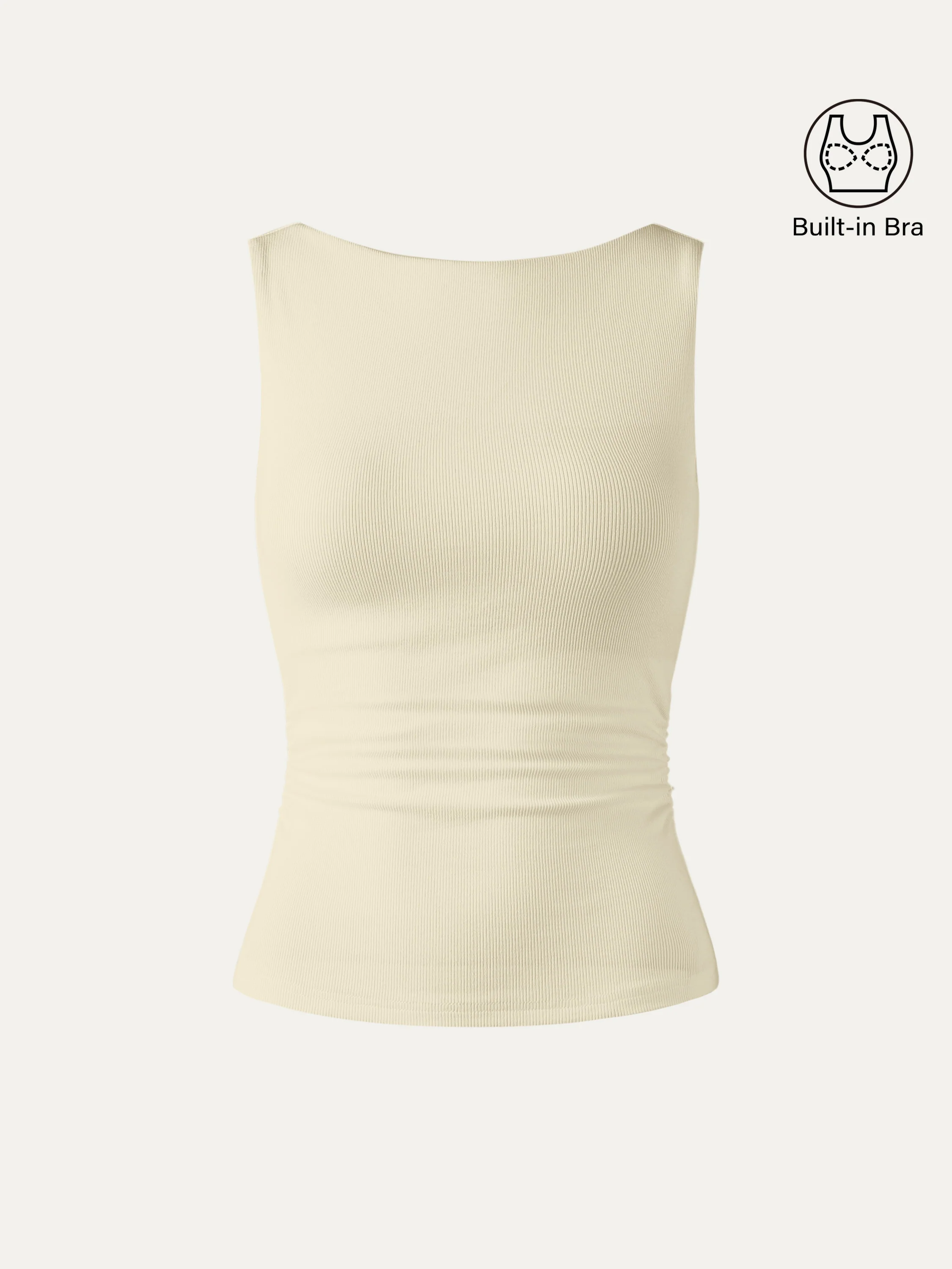 Elastic Open Back Bra Tank - Image 14