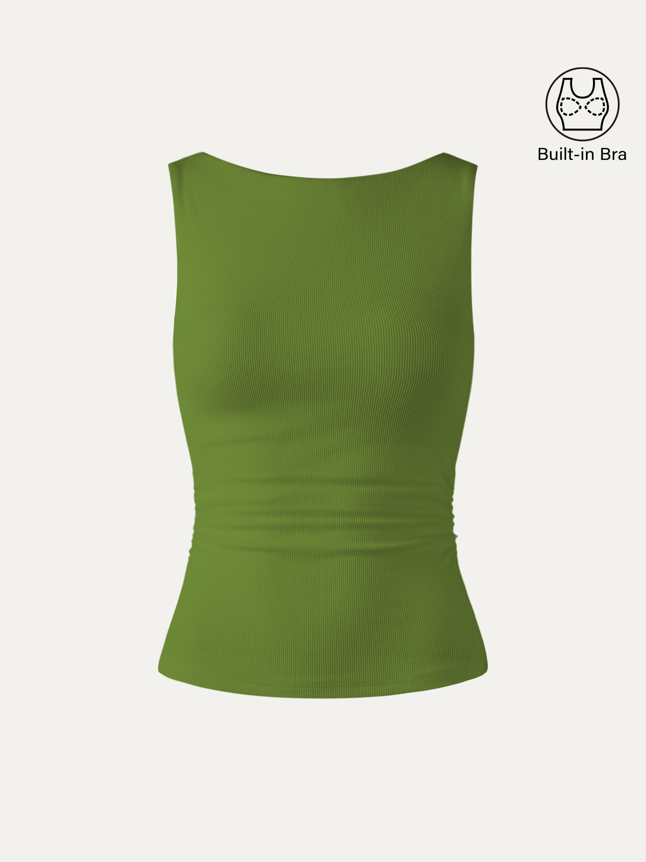 Elastic Open Back Bra Tank - Image 16