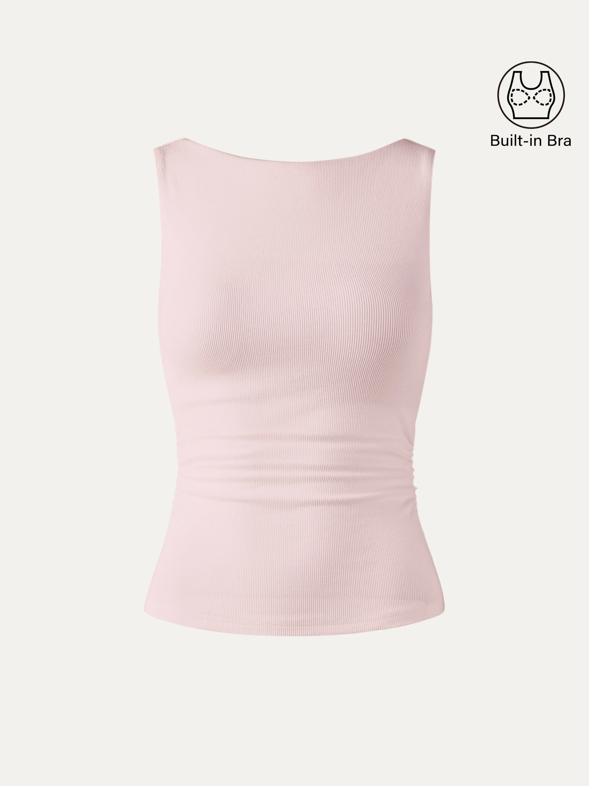 Elastic Open Back Bra Tank - Image 17