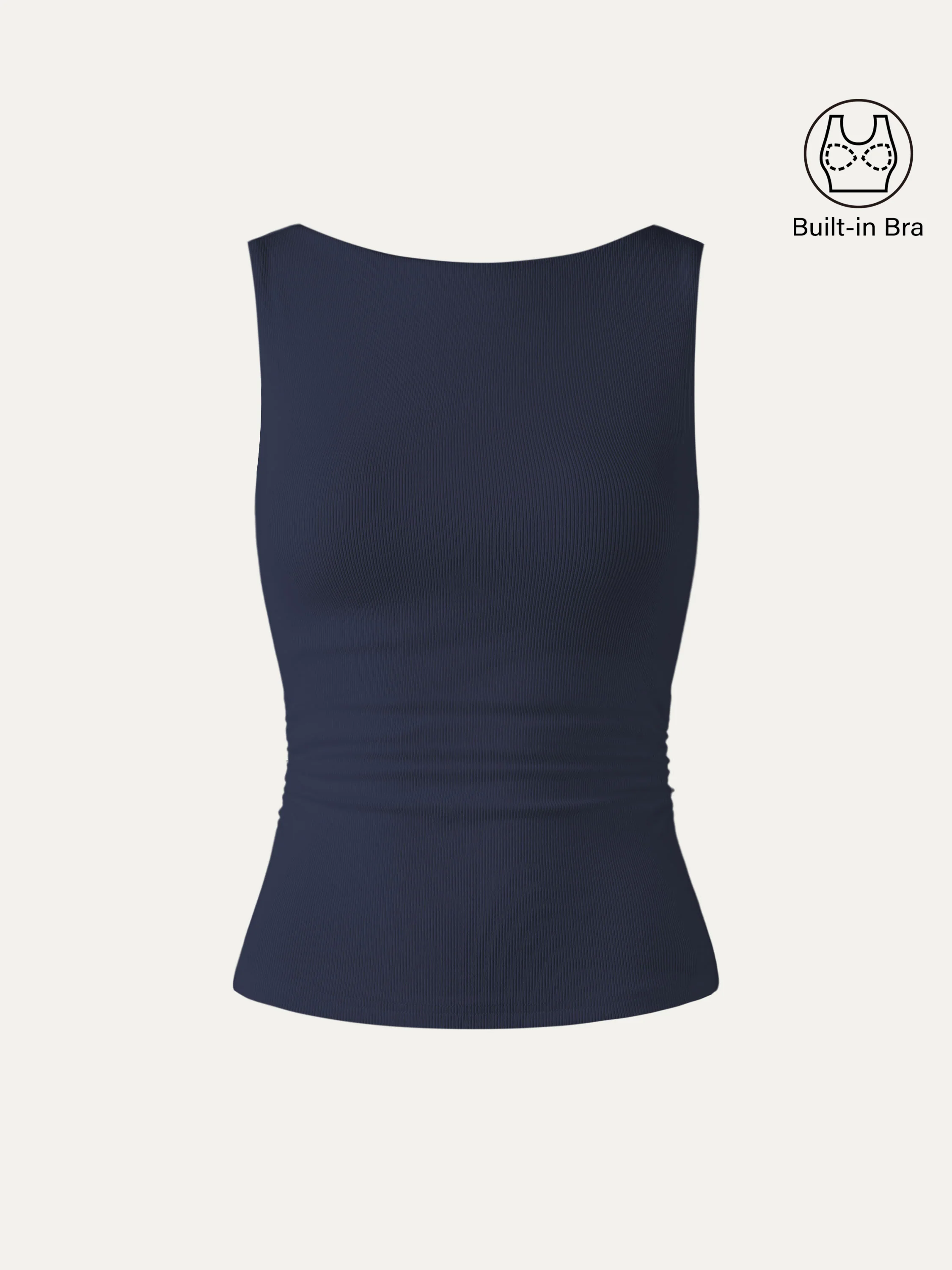 Elastic Open Back Bra Tank - Image 18