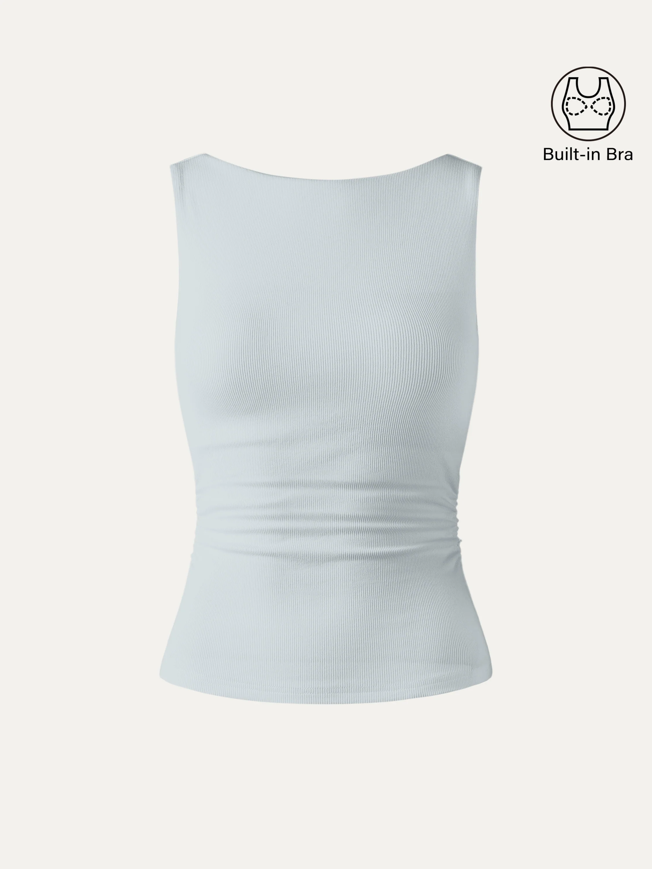 Elastic Open Back Bra Tank - Image 19