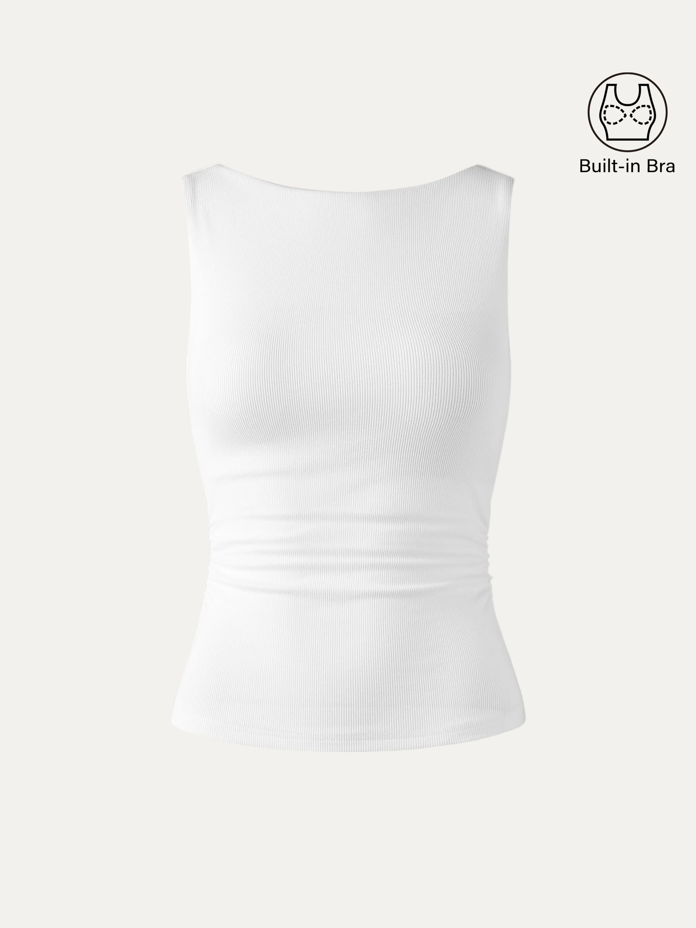 Elastic Open Back Bra Tank - Image 9