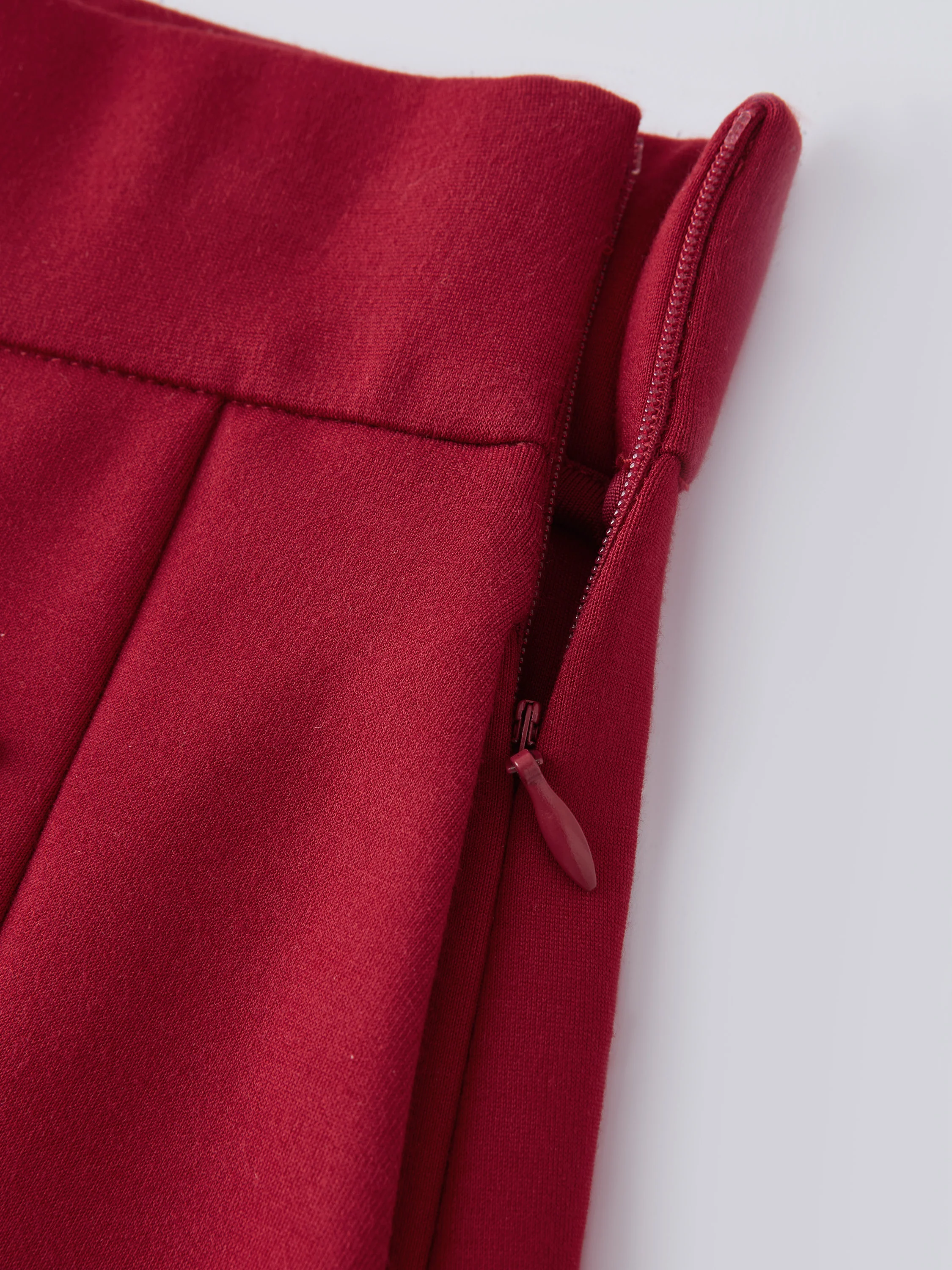Pleated Frog Button Decor Midi A-line Skirt Limited Edition - Image 6