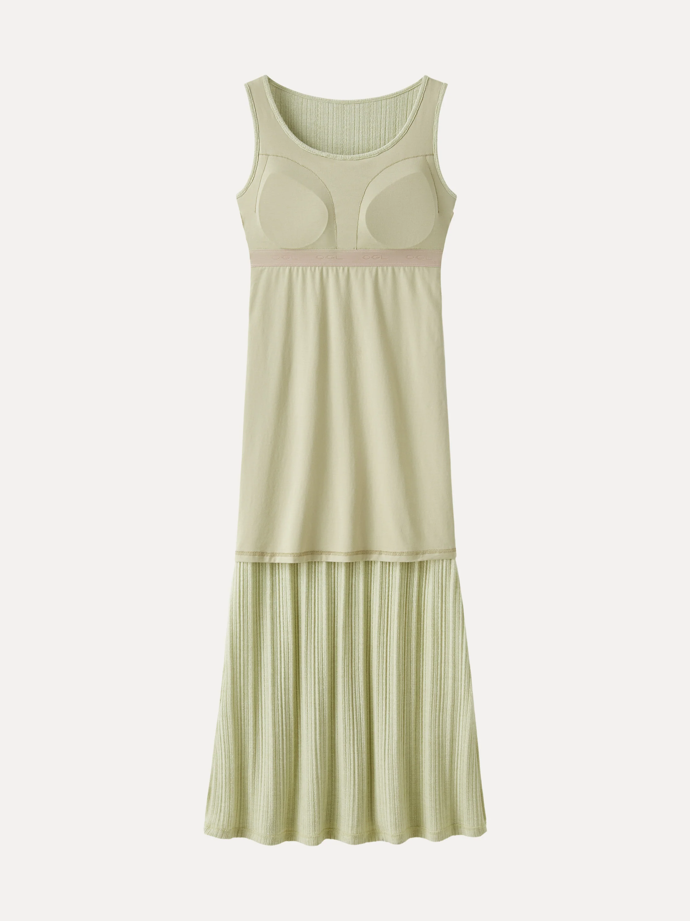 Pointelle U-Neck Maxi Bra Dress - Image 10