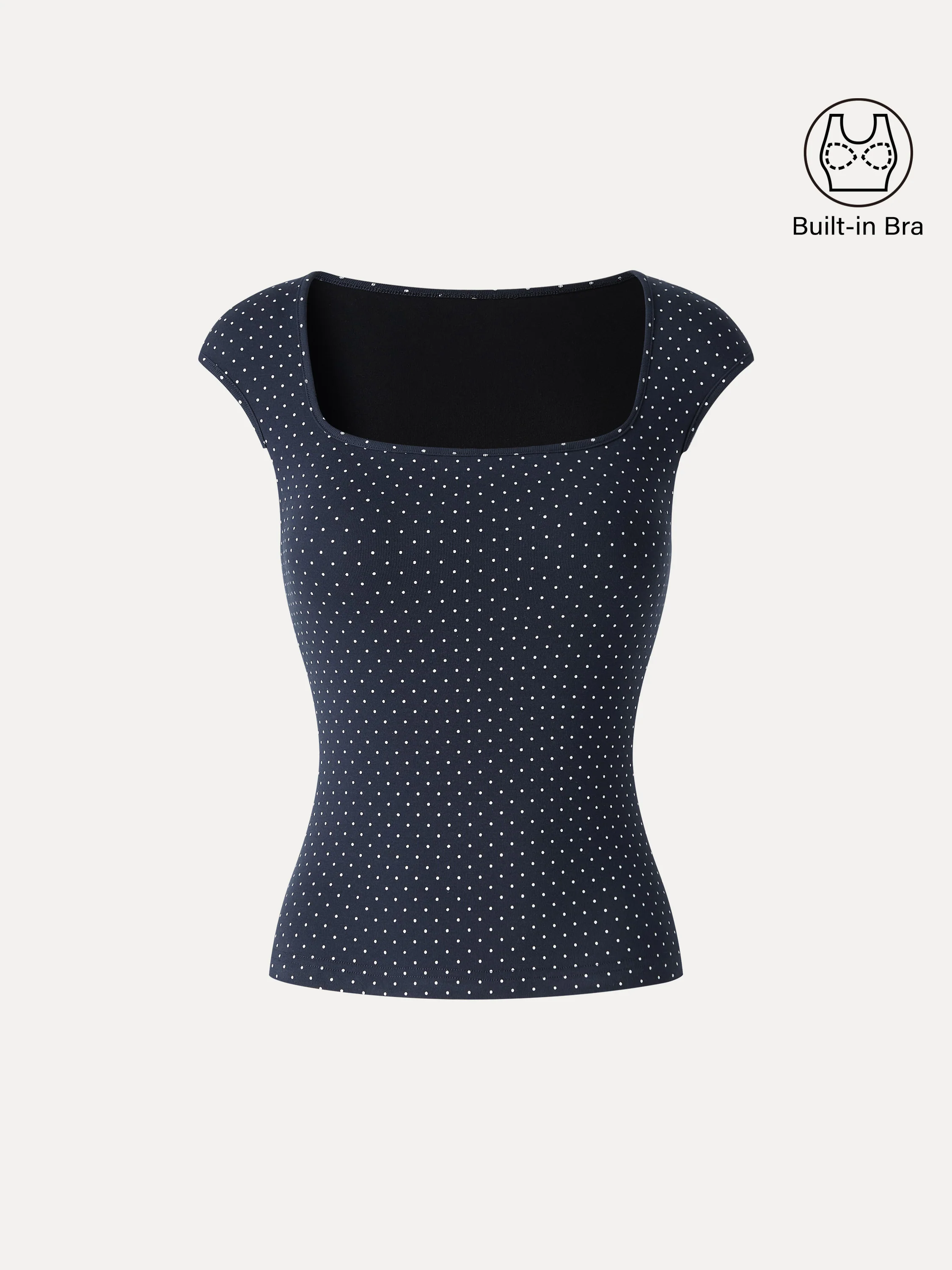 Polka Dots Square Neck Bra Top - Image 11