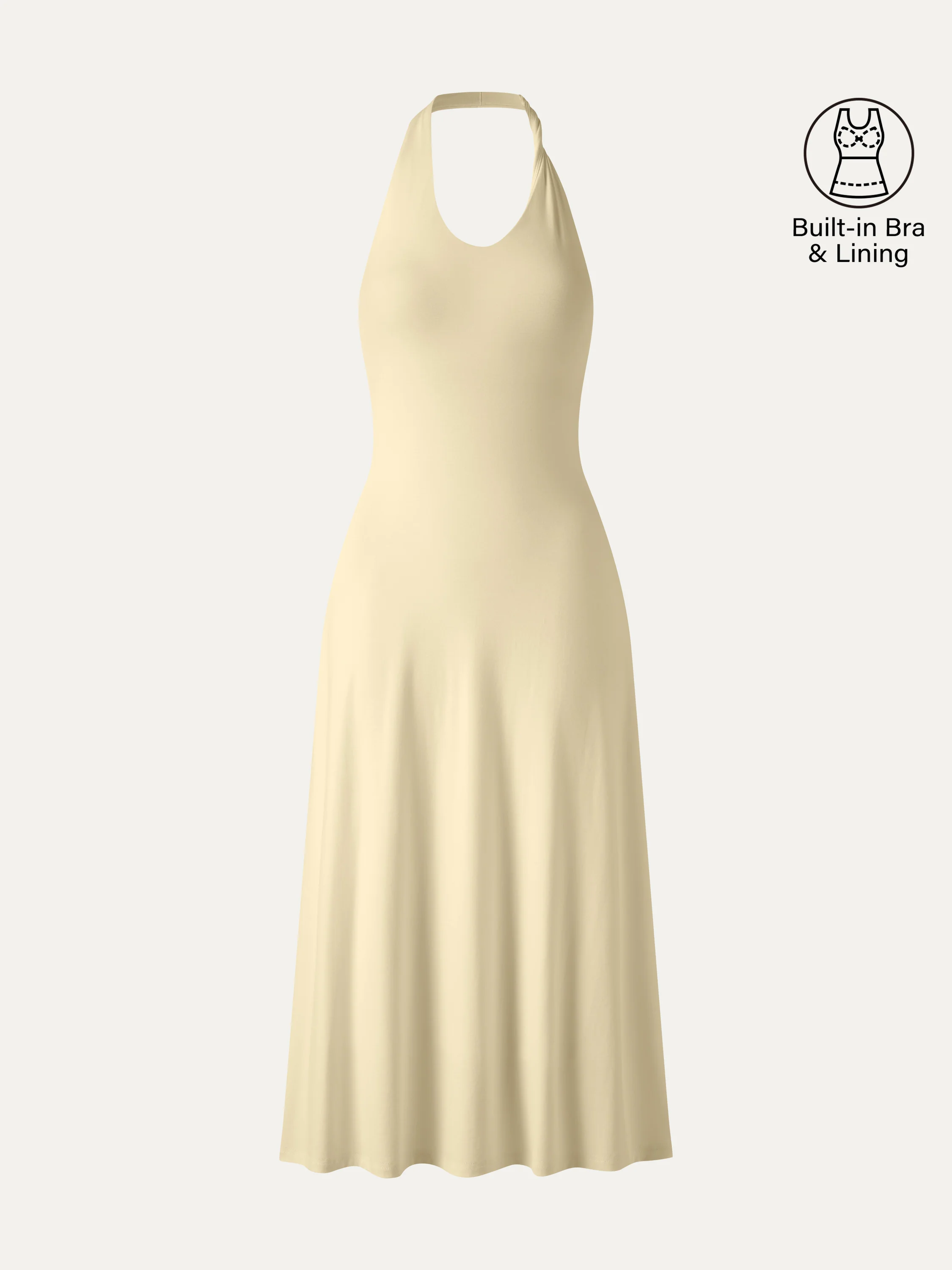 Ponte Halter Neck Open Back Bra Dress - Image 13