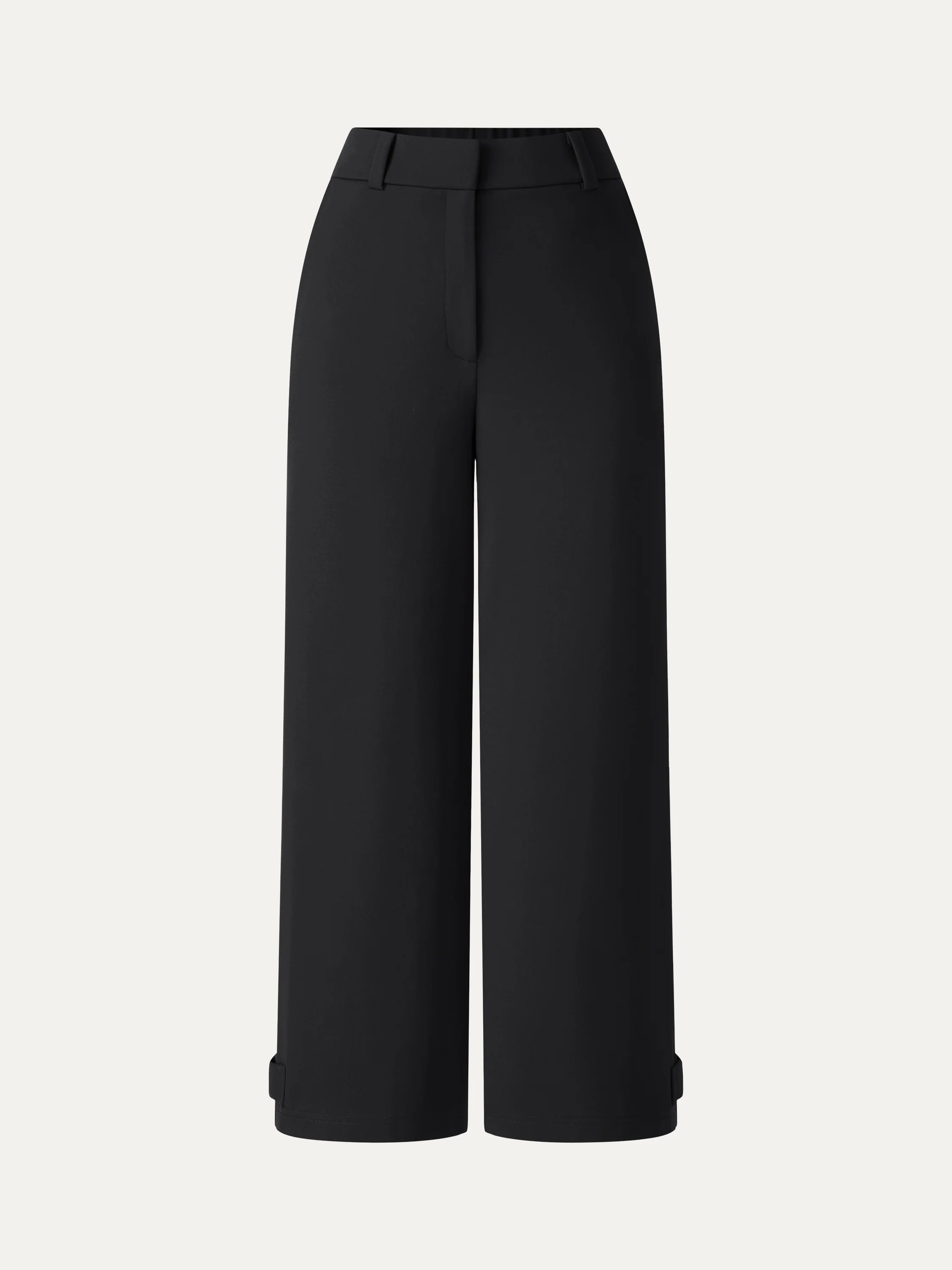 Ponte High-Rise Cropped Wide-Leg Pants with Pockets - Image 11