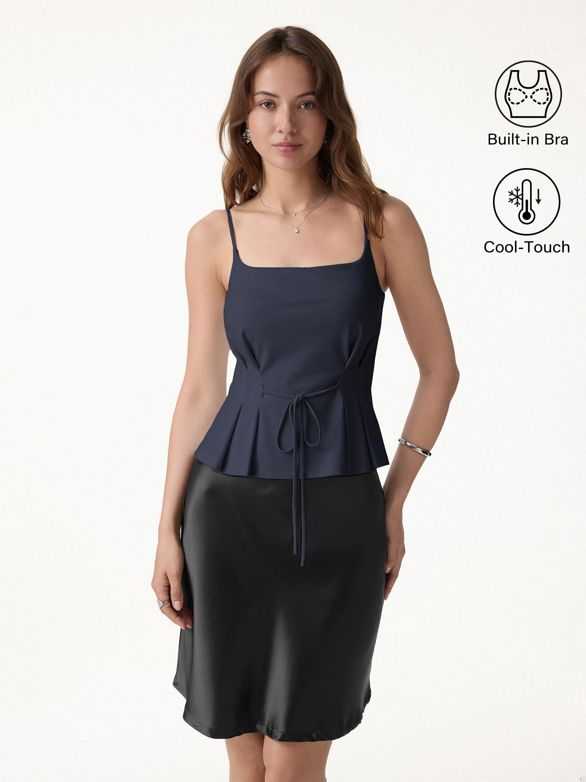 Ponte Pleated Spaghetti Brami - Image 14