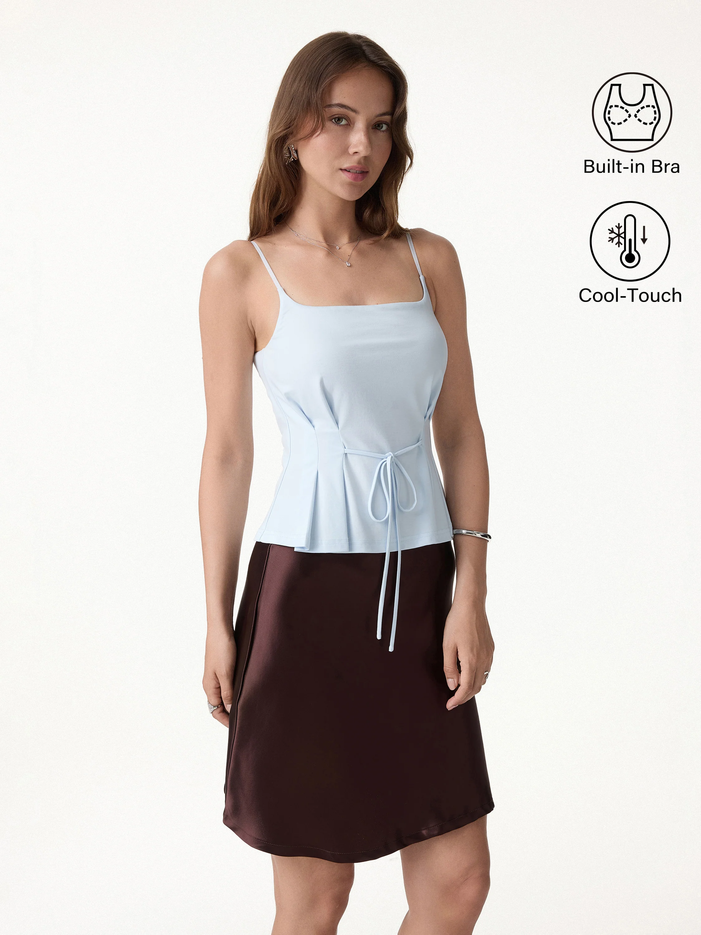 Ponte Pleated Spaghetti Brami - Image 6